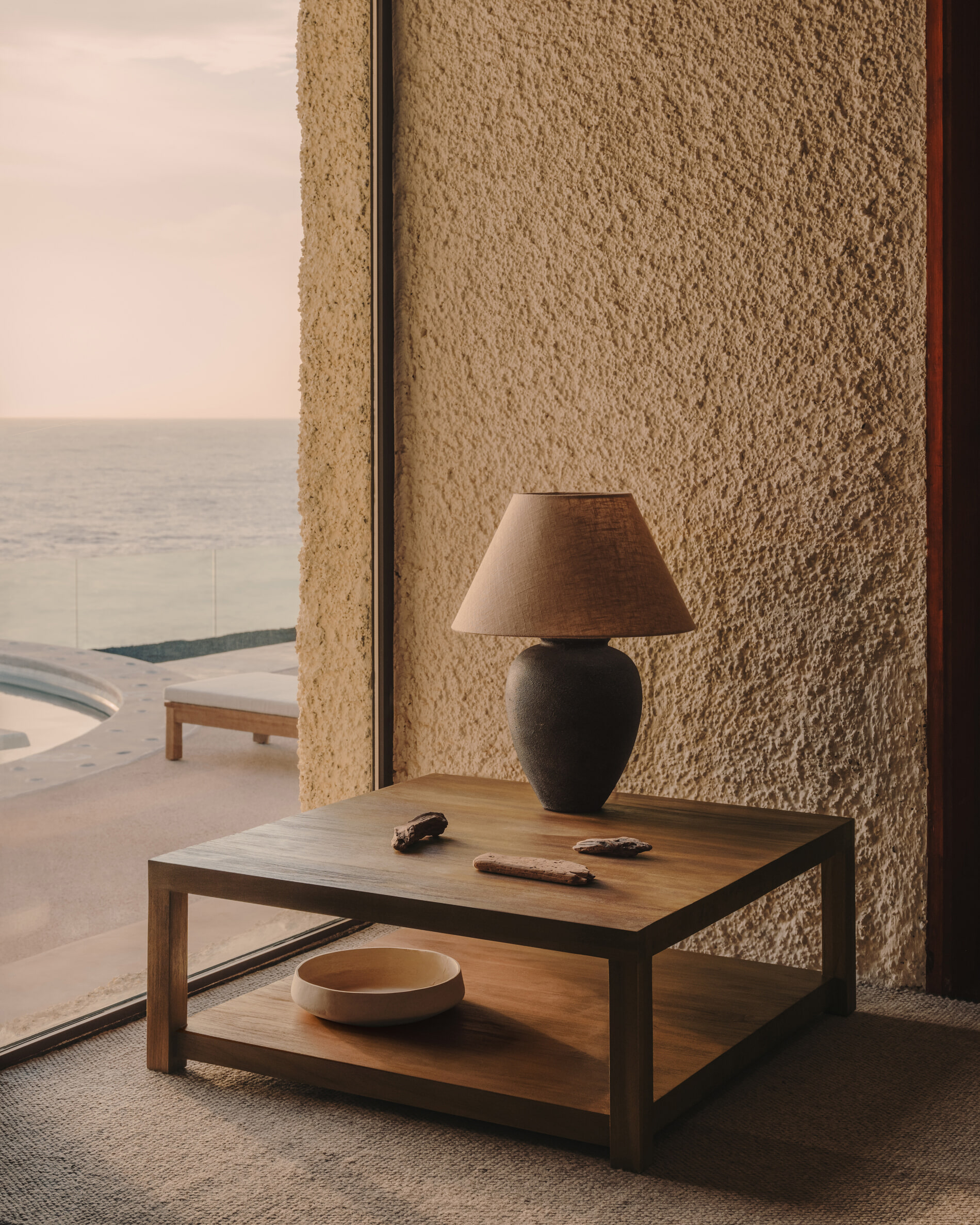 Kave Home Tafellamp 'Mercadal' Keramiek en linnen (incl. kap)