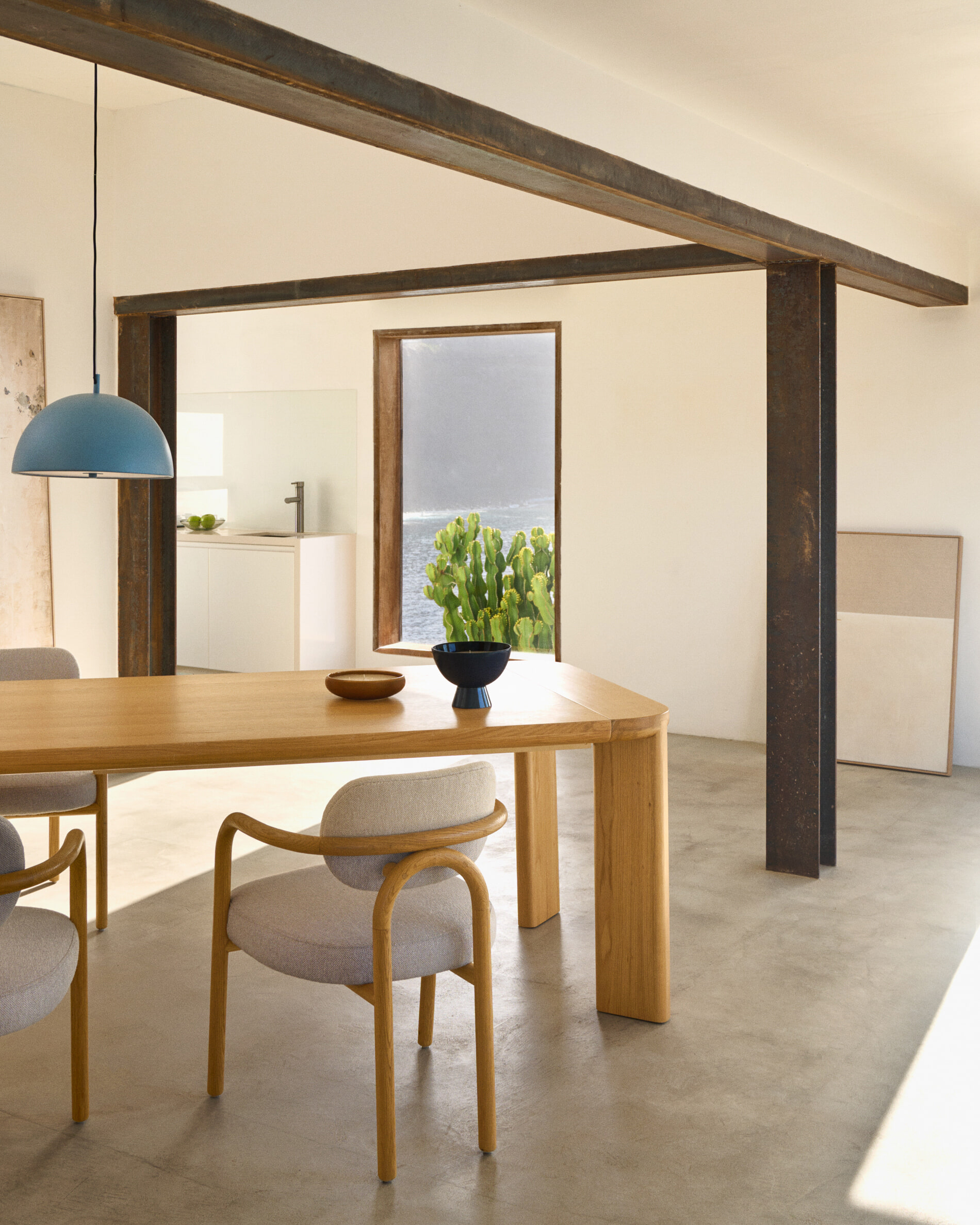 Kave Home Uitschuifbare Eettafel 'Jondal' Eikenhout, 200/280 x 100cm