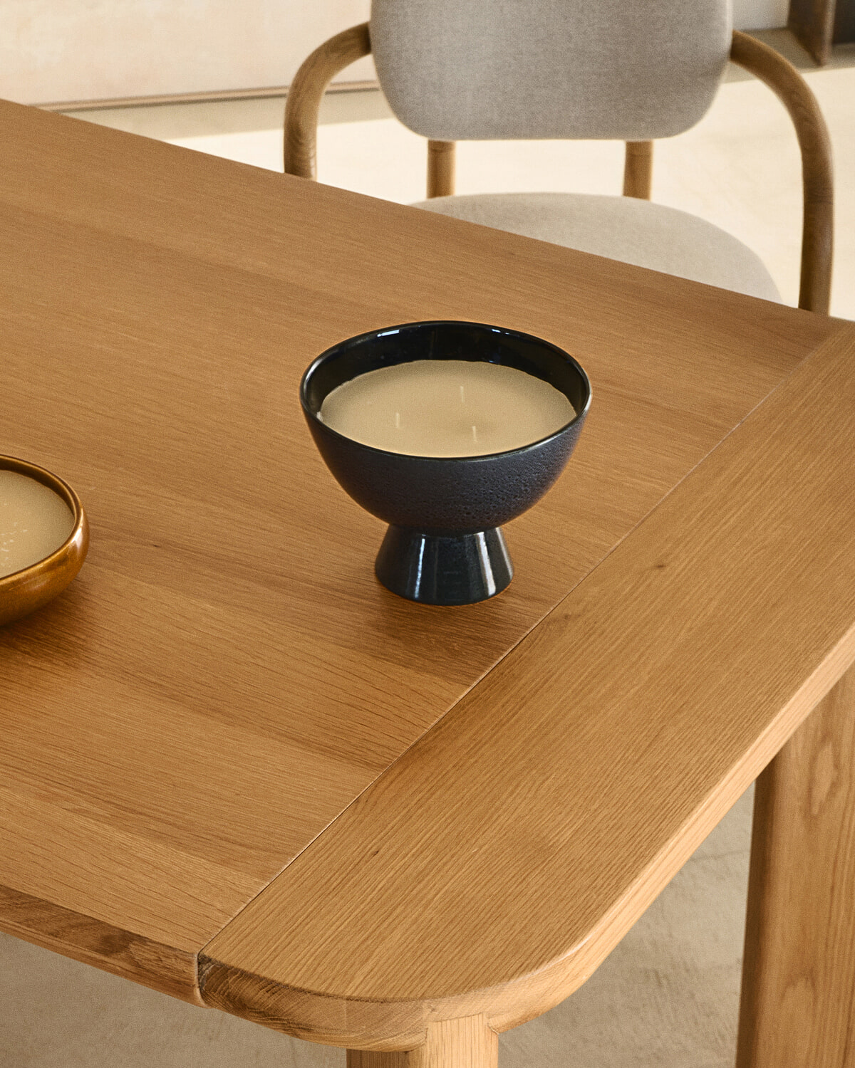 Kave Home Uitschuifbare Eettafel 'Jondal' Eikenhout, 240/320 x 100cm