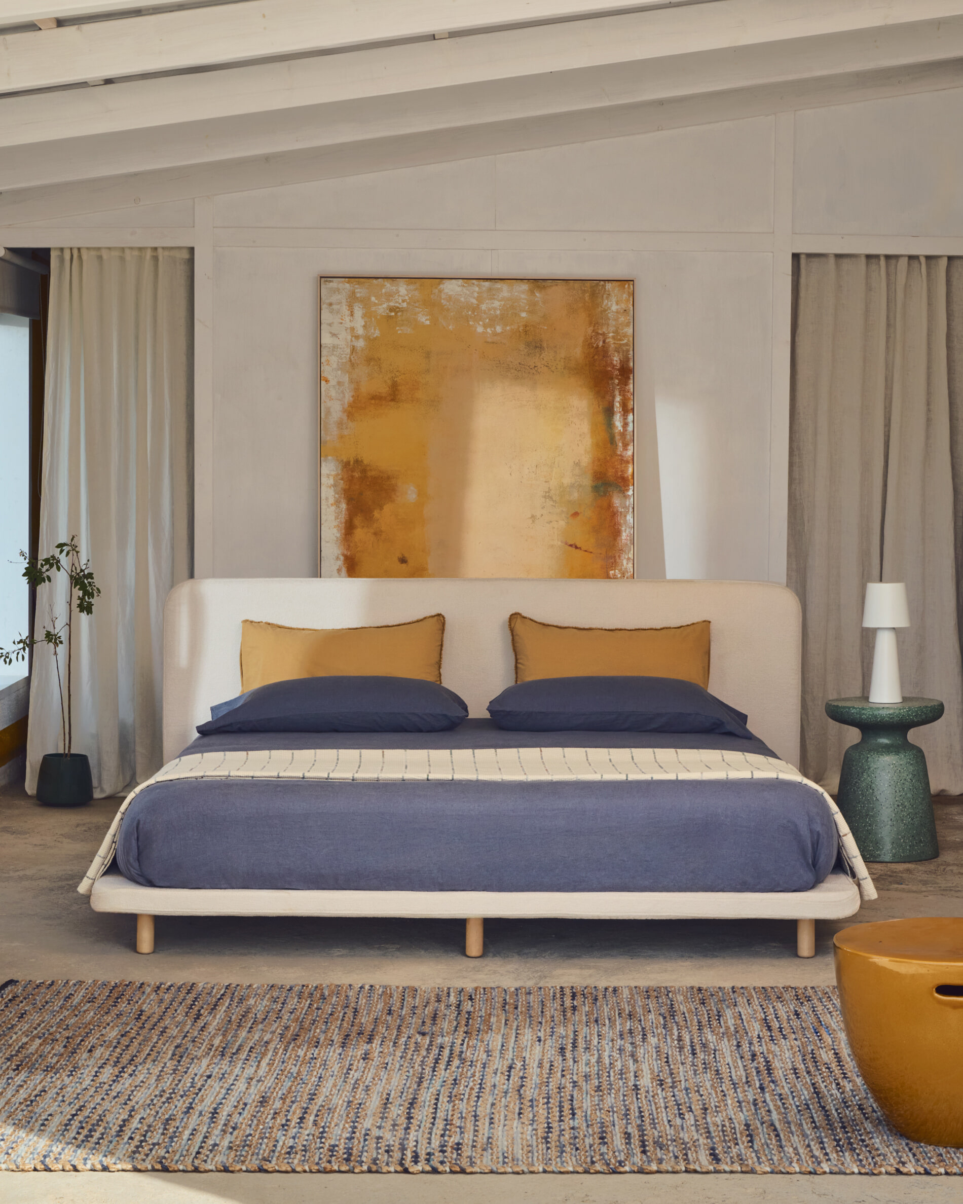 Kave Home Plantenpot 'Serili' Set van 2 stuks, kleur Donkergrijs
