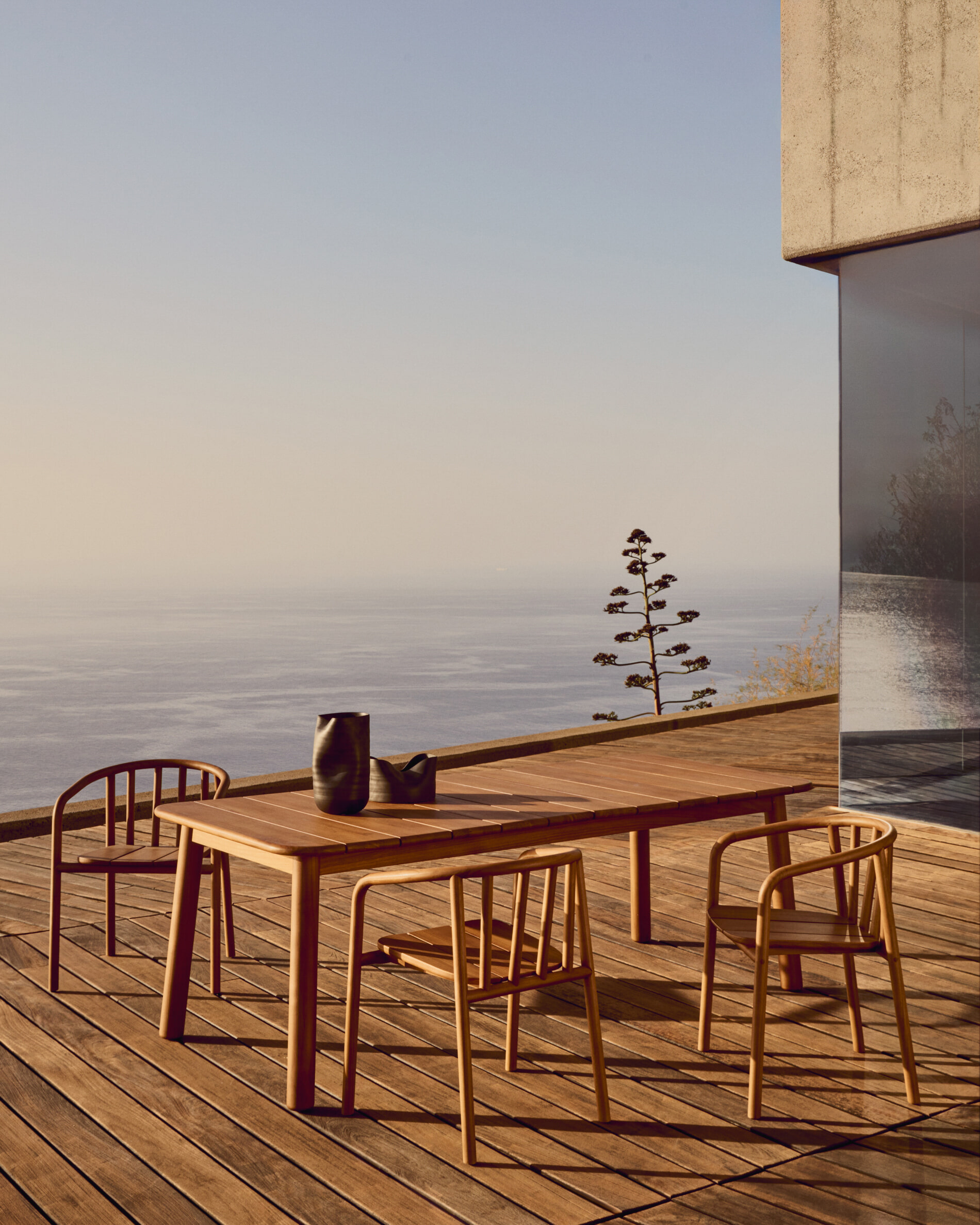 Kave Home Eetkamerstoel 'Turqueta' Teakhout