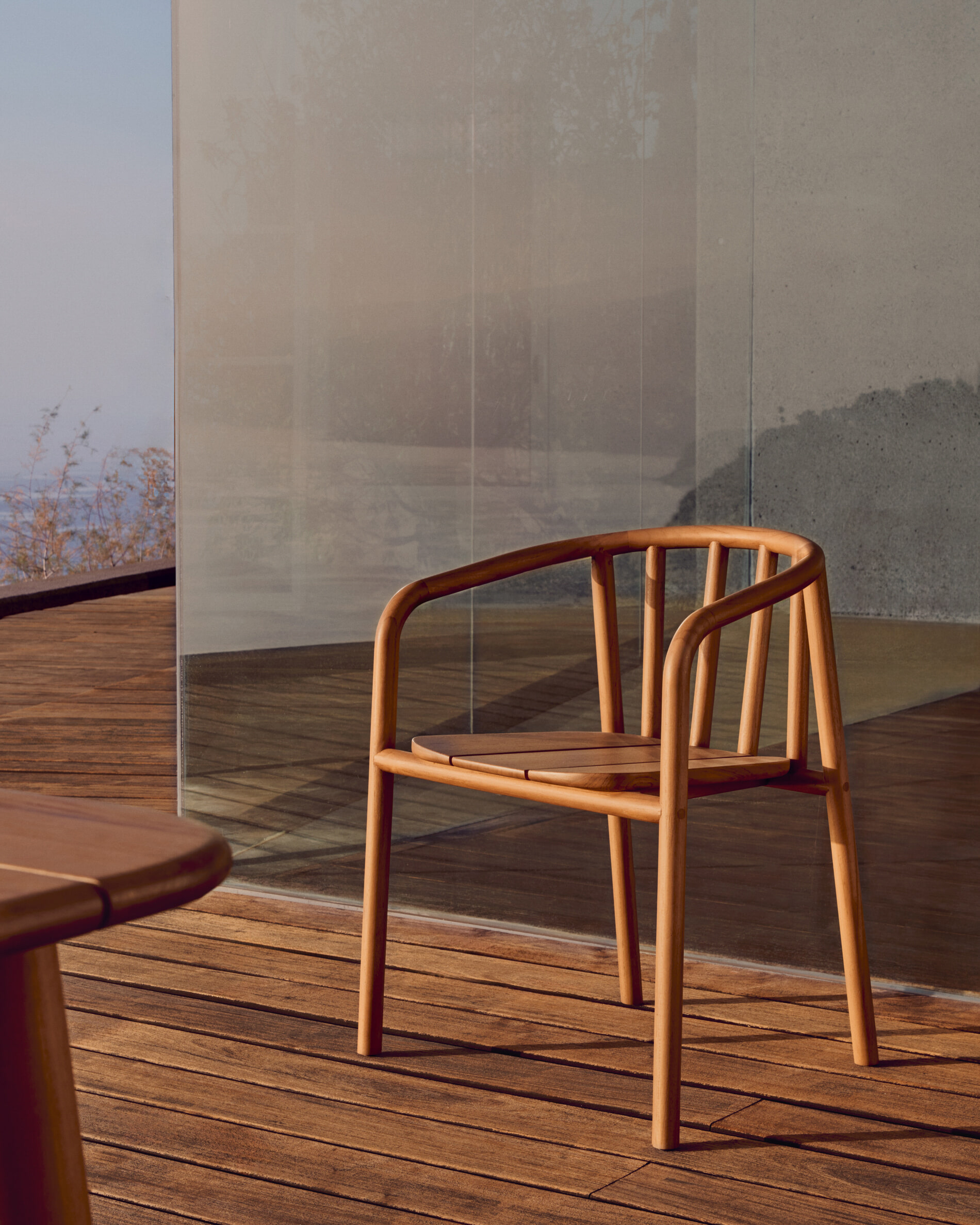 Kave Home Eetkamerstoel 'Turqueta' Teakhout