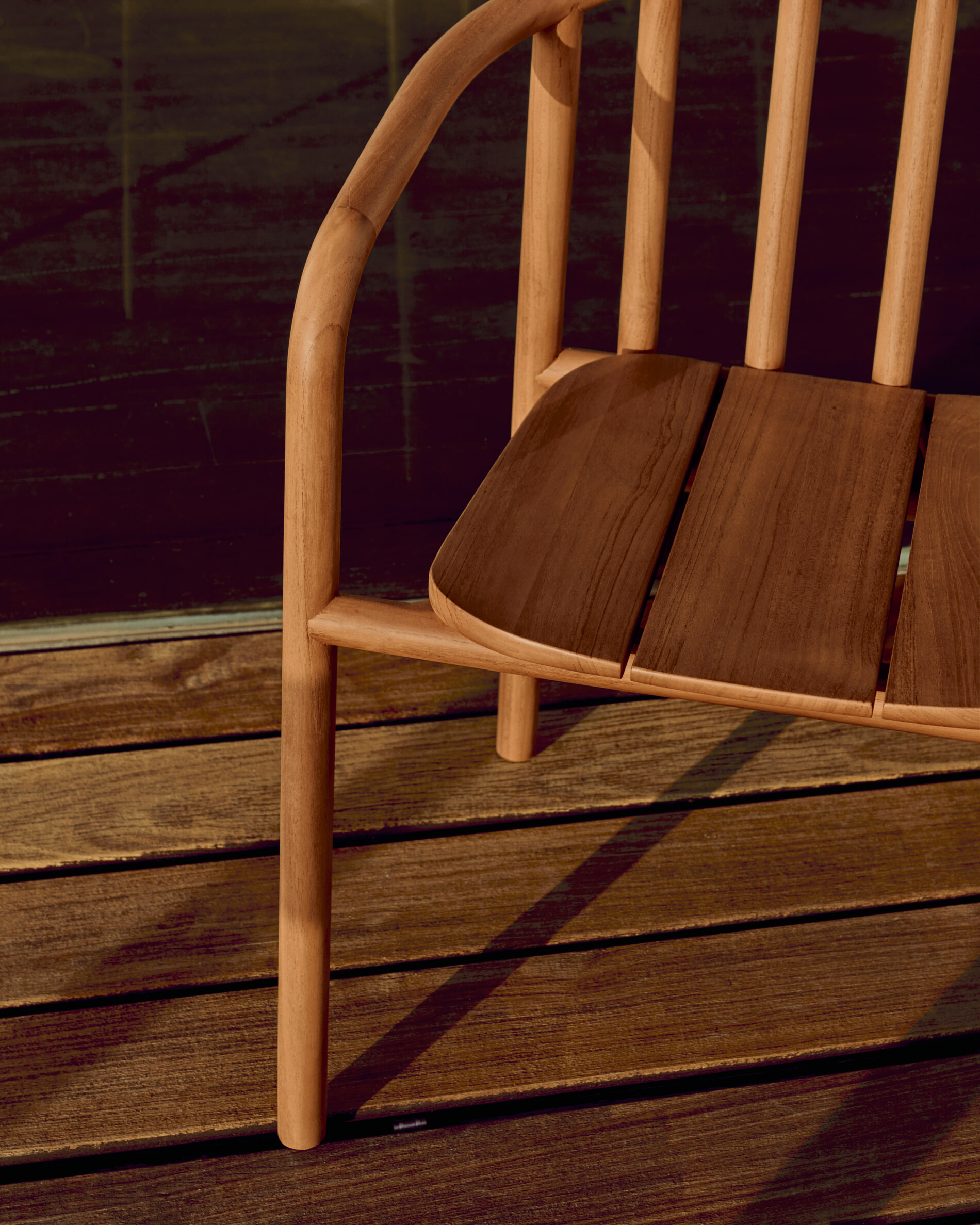 Kave Home Eetkamerstoel 'Turqueta' Teakhout