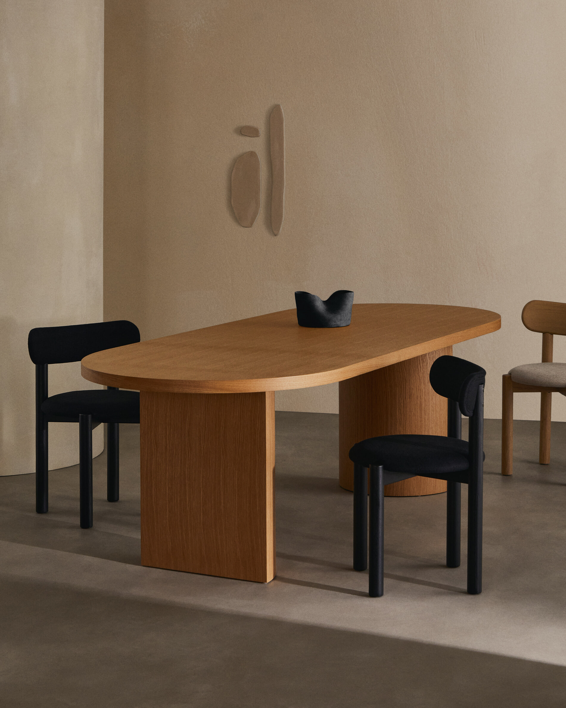 Kave Home Ovale Eettafel 'Nealy' Eikenfineer, 200 x 100cm