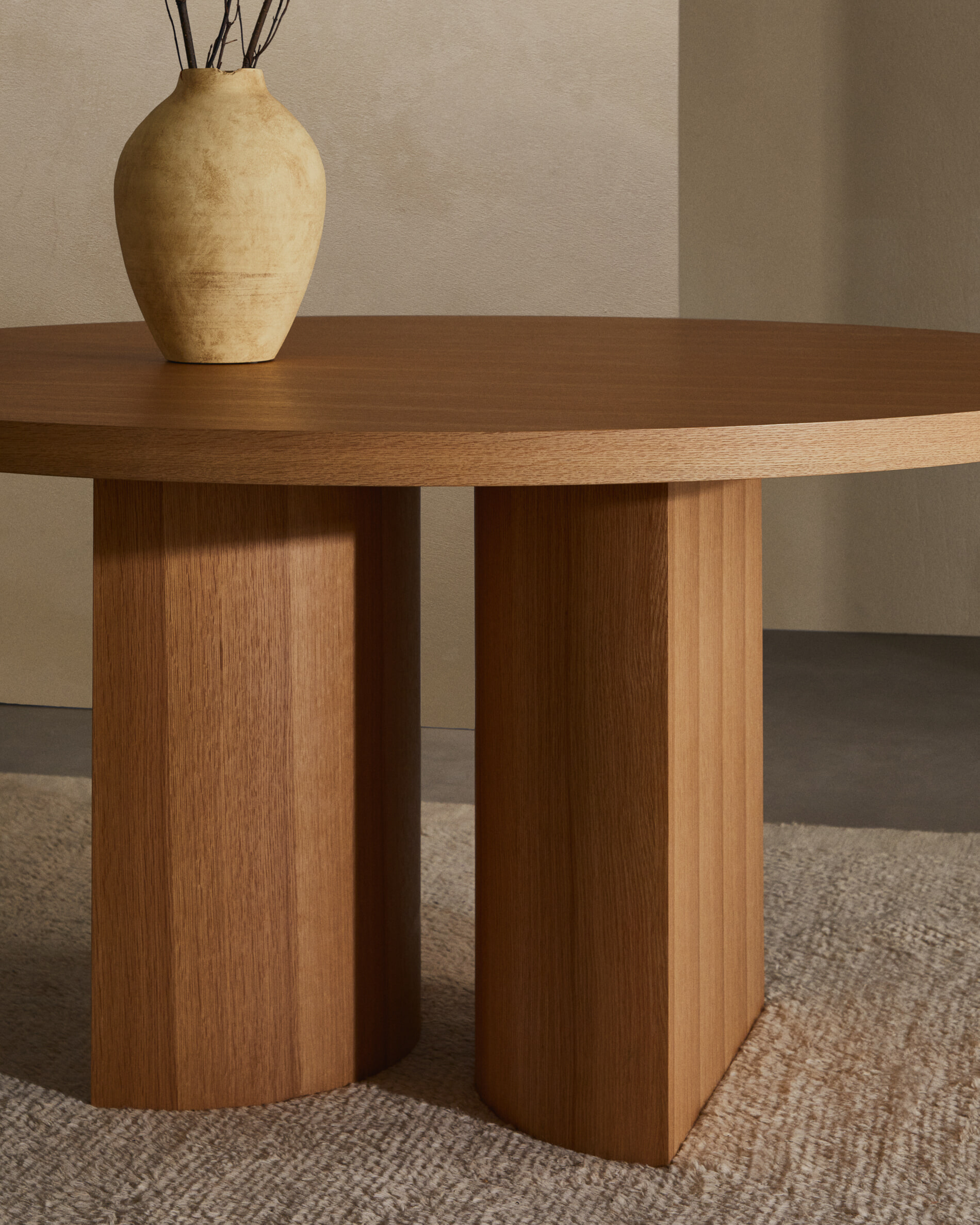 Kave Home Ronde Eettafel 'Nealy' Eikenfineer, 150cm