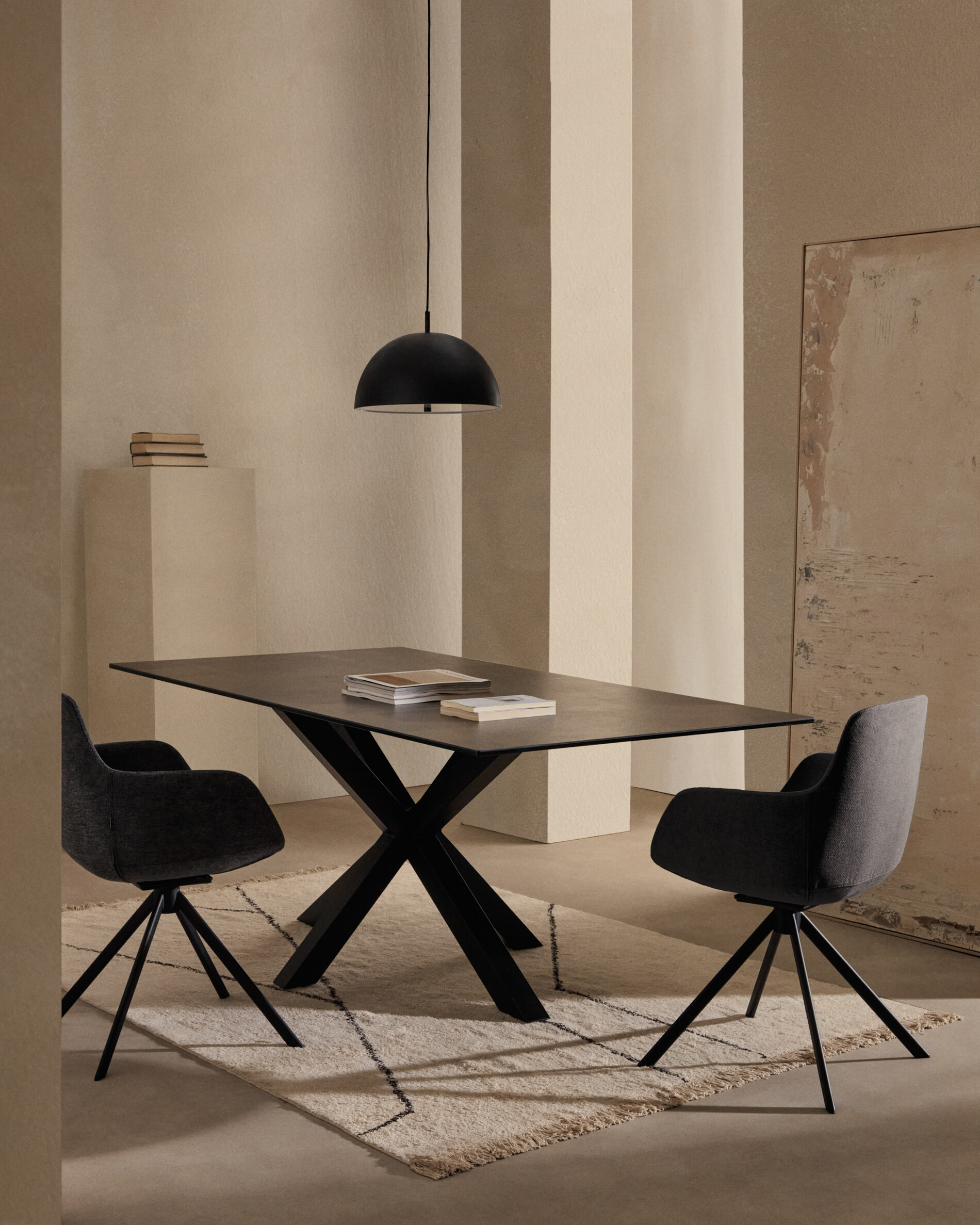 Kave Home Hanglamp 'Catlar' Metaal, kleur Zwart