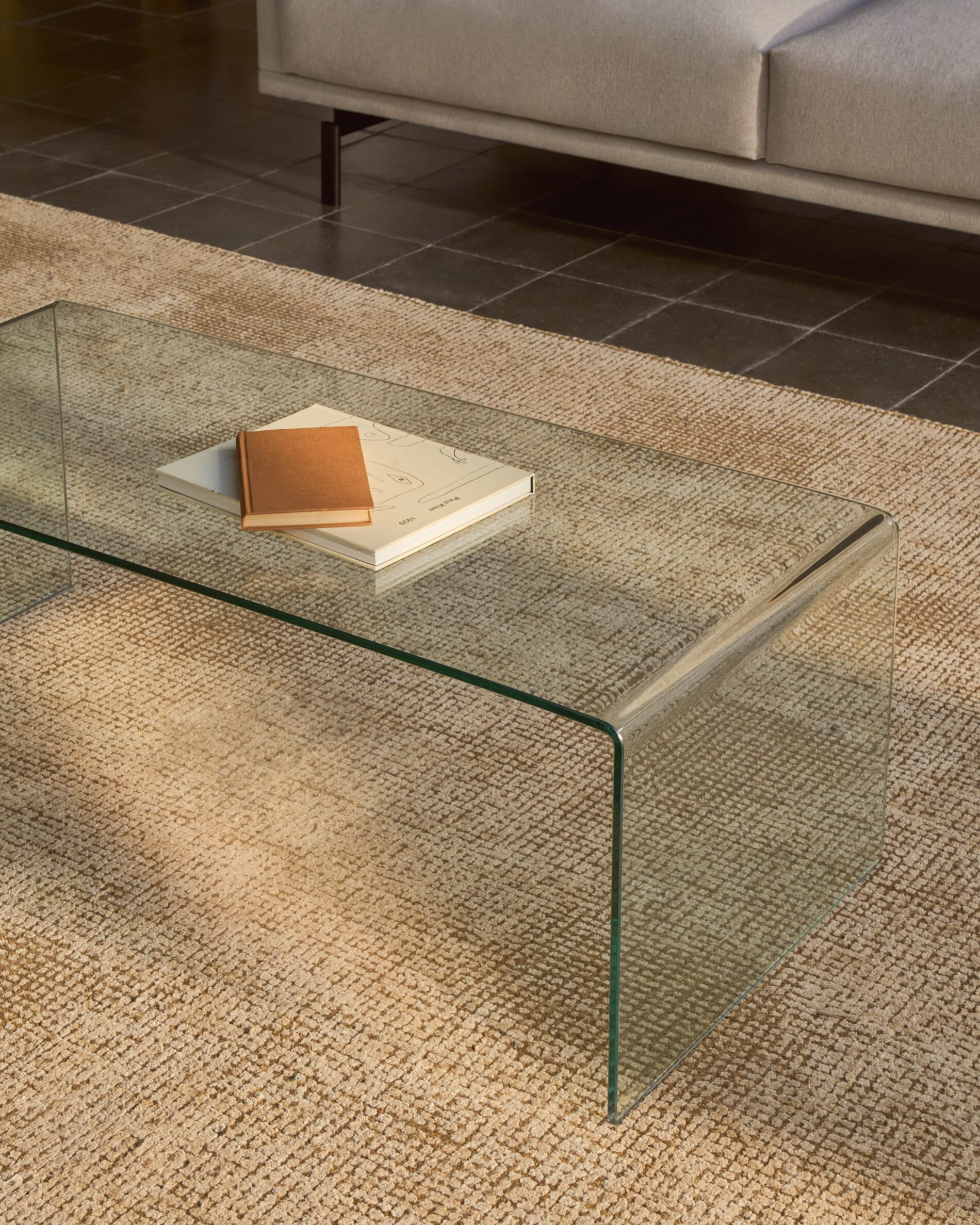 Kave Home Glazen Salontafel 'Burano', 110 x 50 cm
