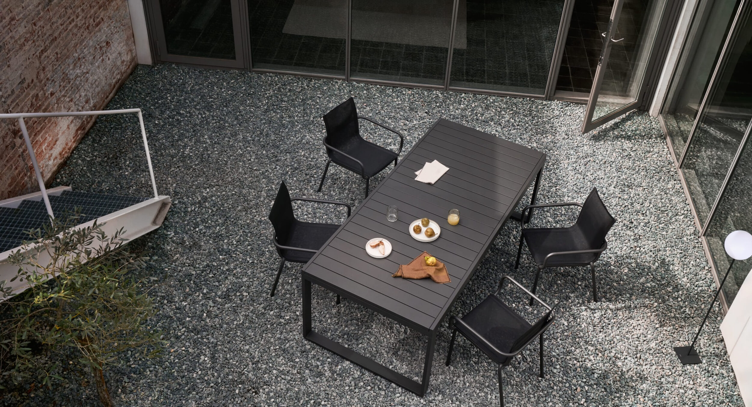 Kave Home Uitschuifbare Eettafel 'Galdana' 220/340 x 100cm, kleur Donkergrijs