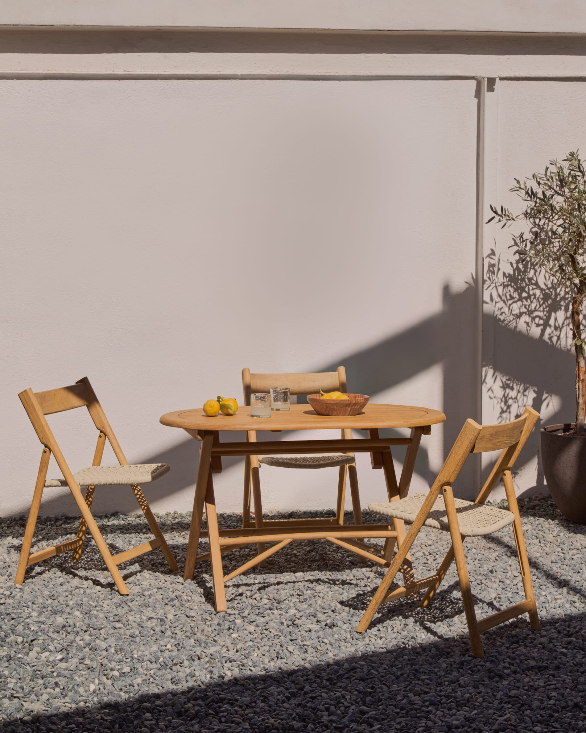 Kave Home Inklapbare Eettafel 'Dandara' Acaciahout, 120 x 70cm