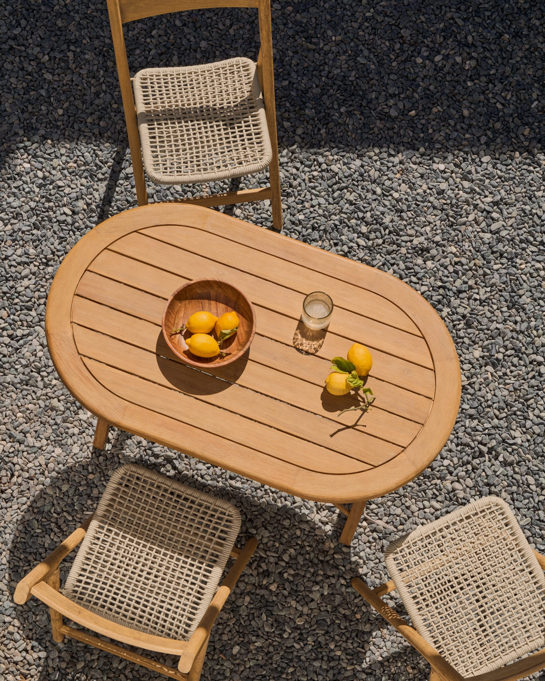 Kave Home Inklapbare Eettafel 'Dandara' Acaciahout, 120 x 70cm