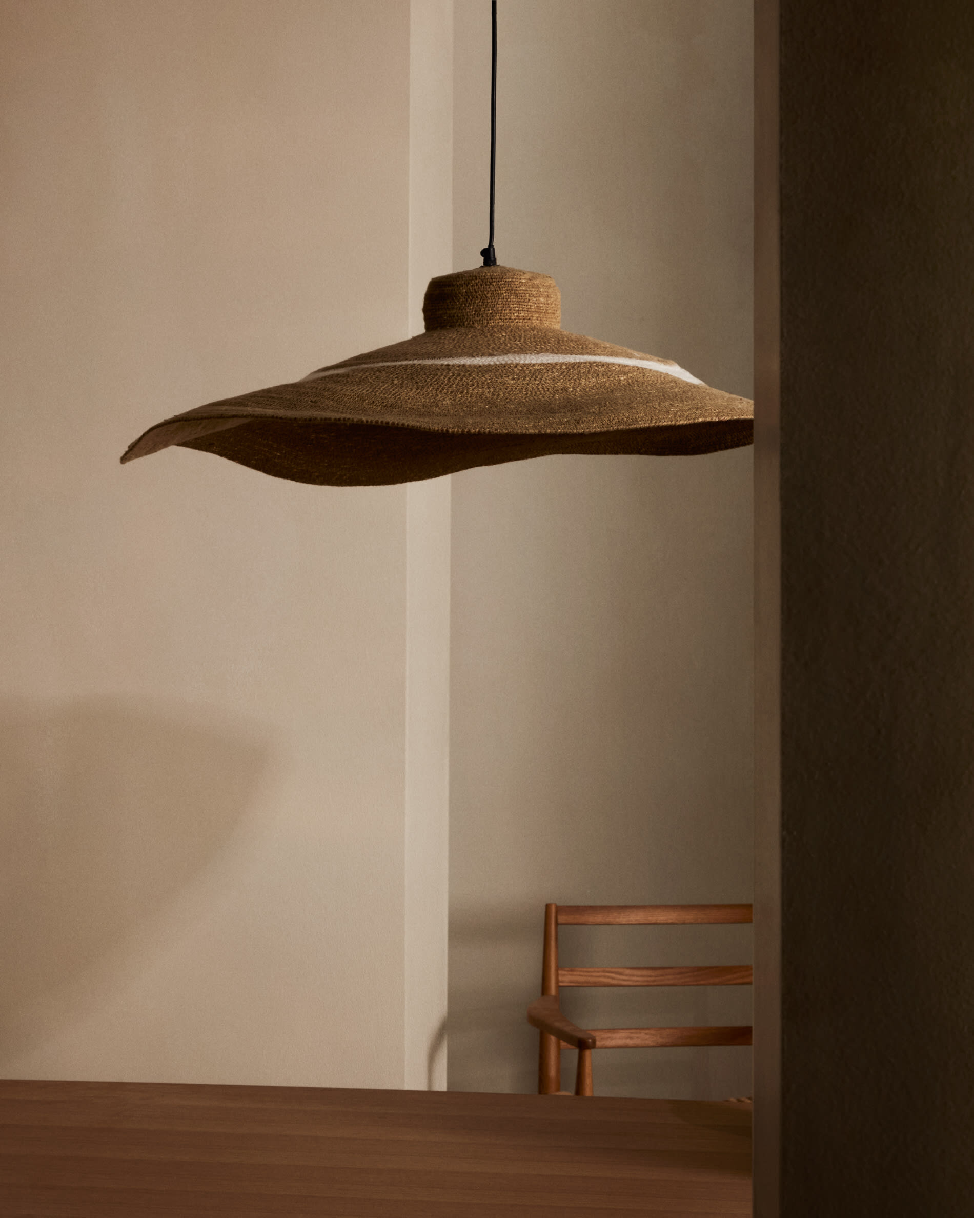 Kave Home Hanglamp 'Albenya' Zeegras, 90cm