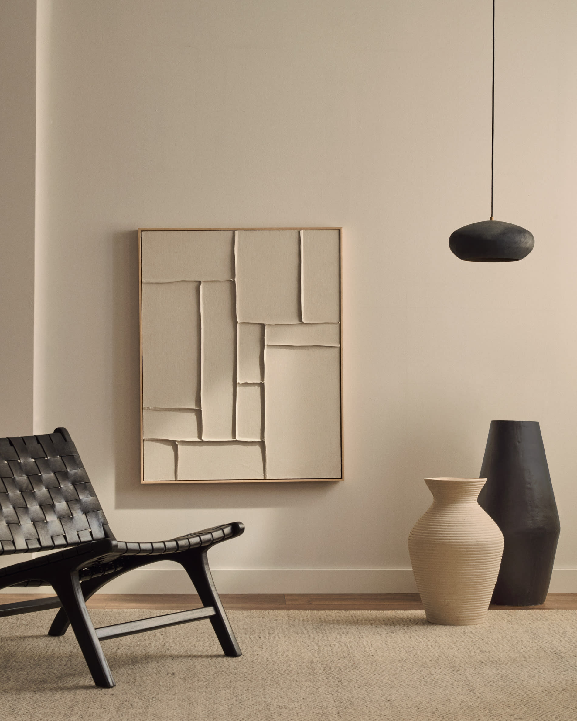 Kave Home Fauteuil 'Calixta', kleur Zwart