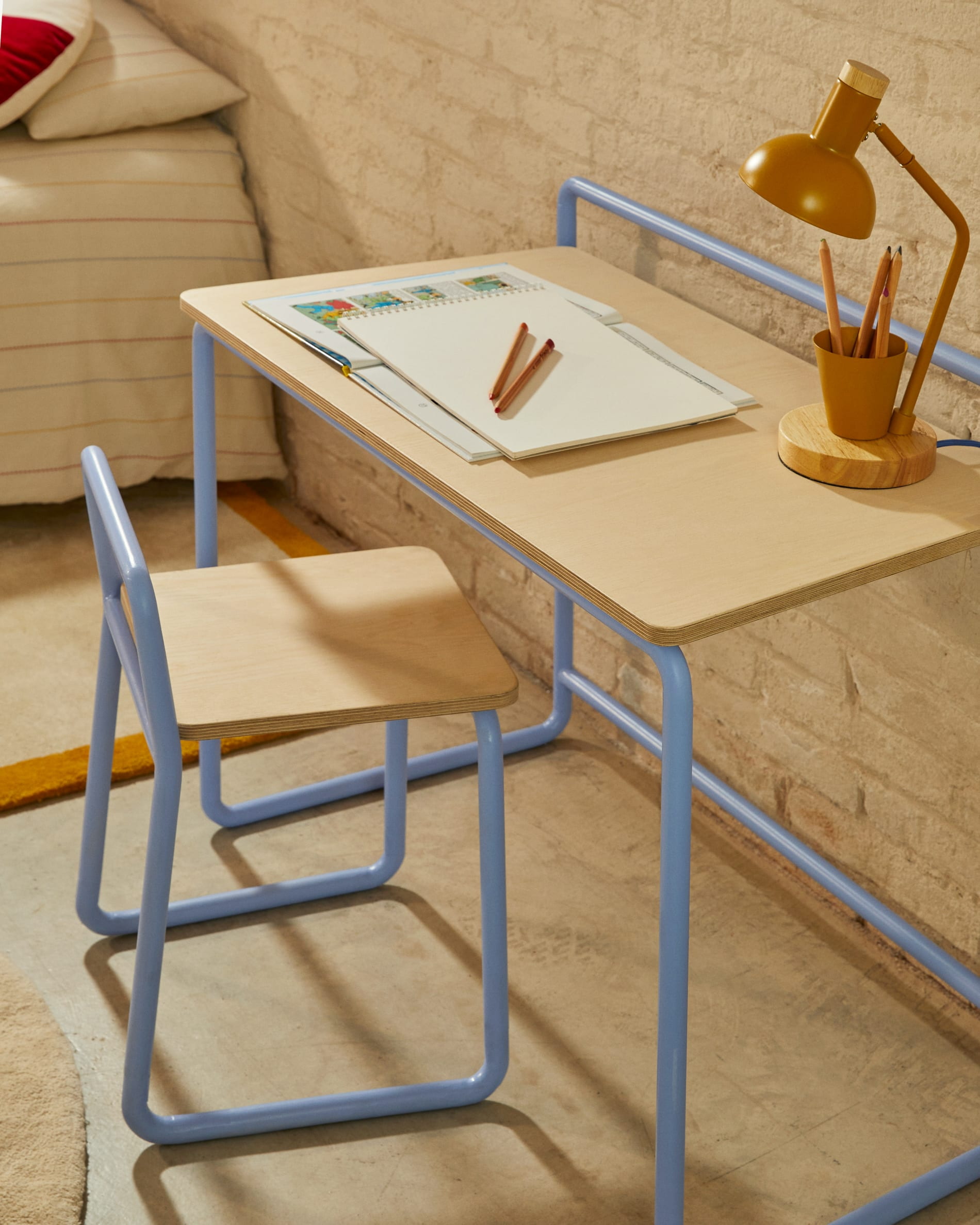 Kave Home Kinderstoel 'Tinn' kleur Blauw