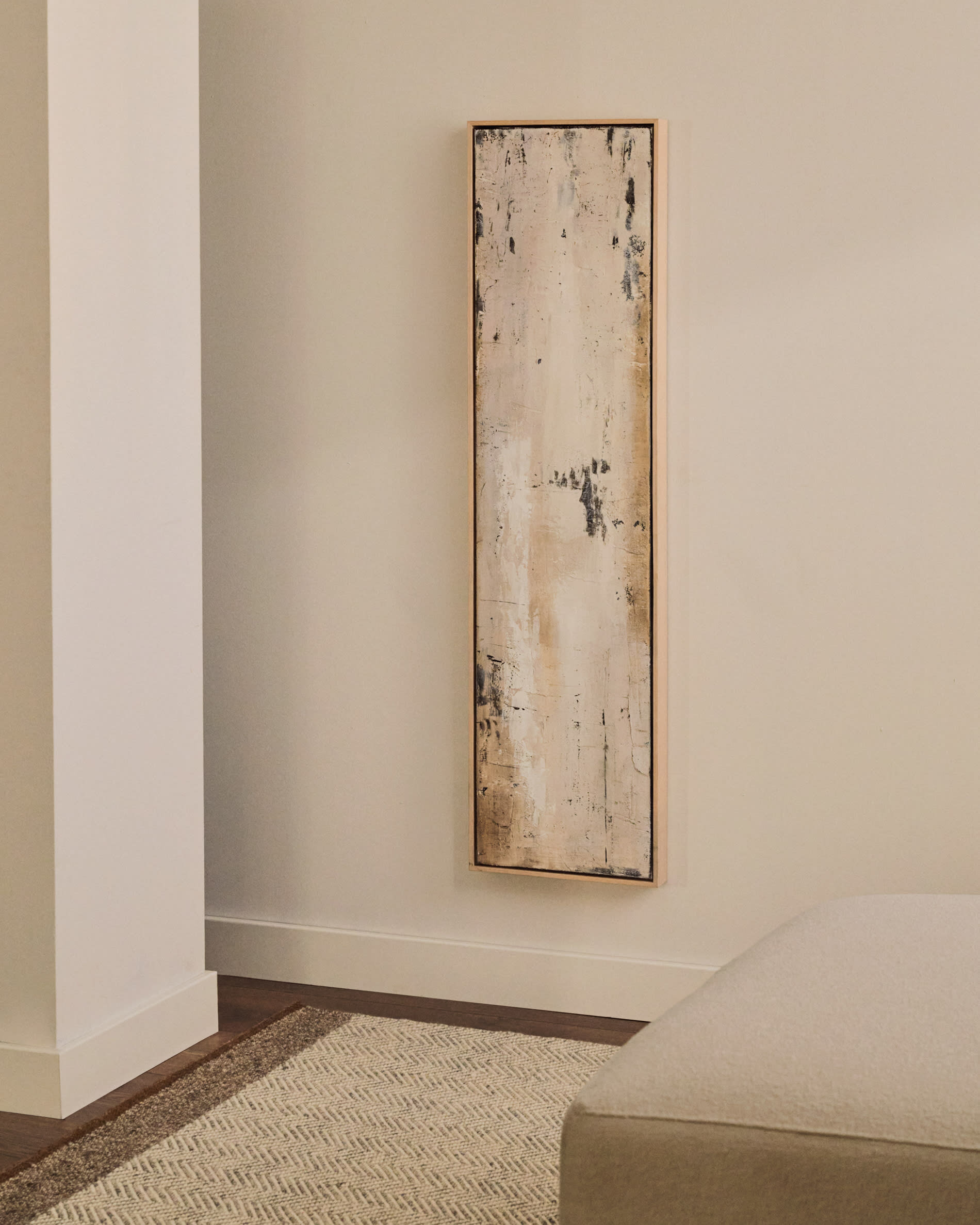 Kave Home Schilderij 'Selnar' 122 x 32cm, kleur Grijs