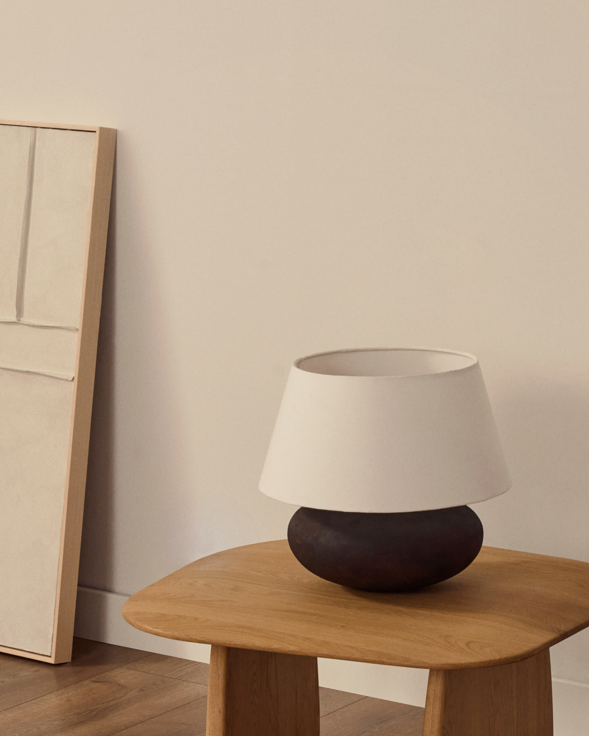 Kave Home Tafellamp 'Nessi' 35cm, Terracotta look