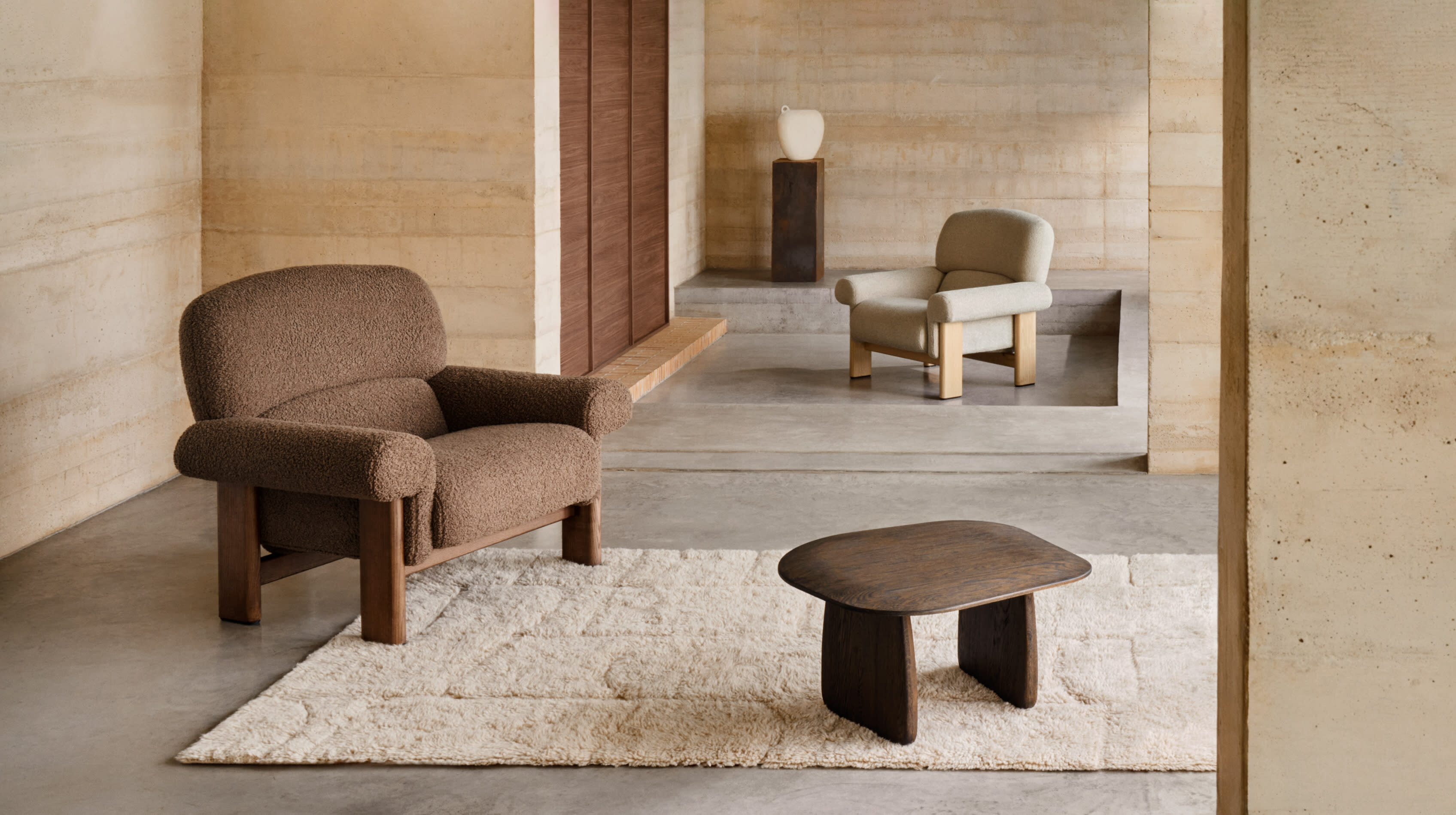Kave Home Fauteuil 'Cabana' Chenille, kleur Beige