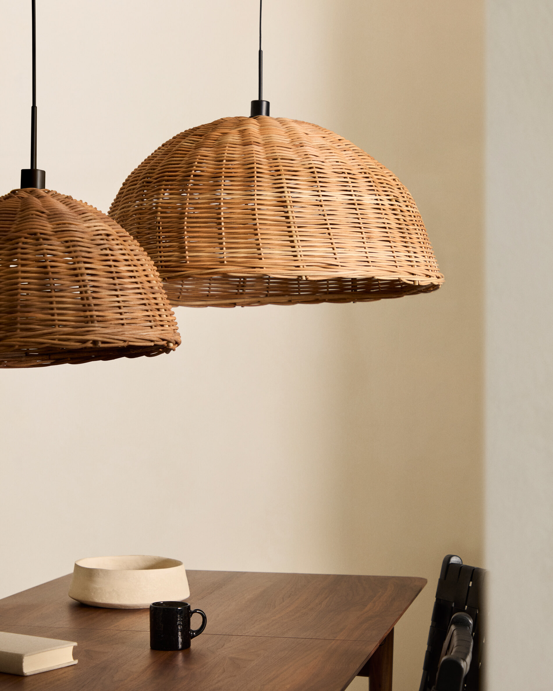 Kave Home Lampenkap 'Jornets' Rotan, 80cm
