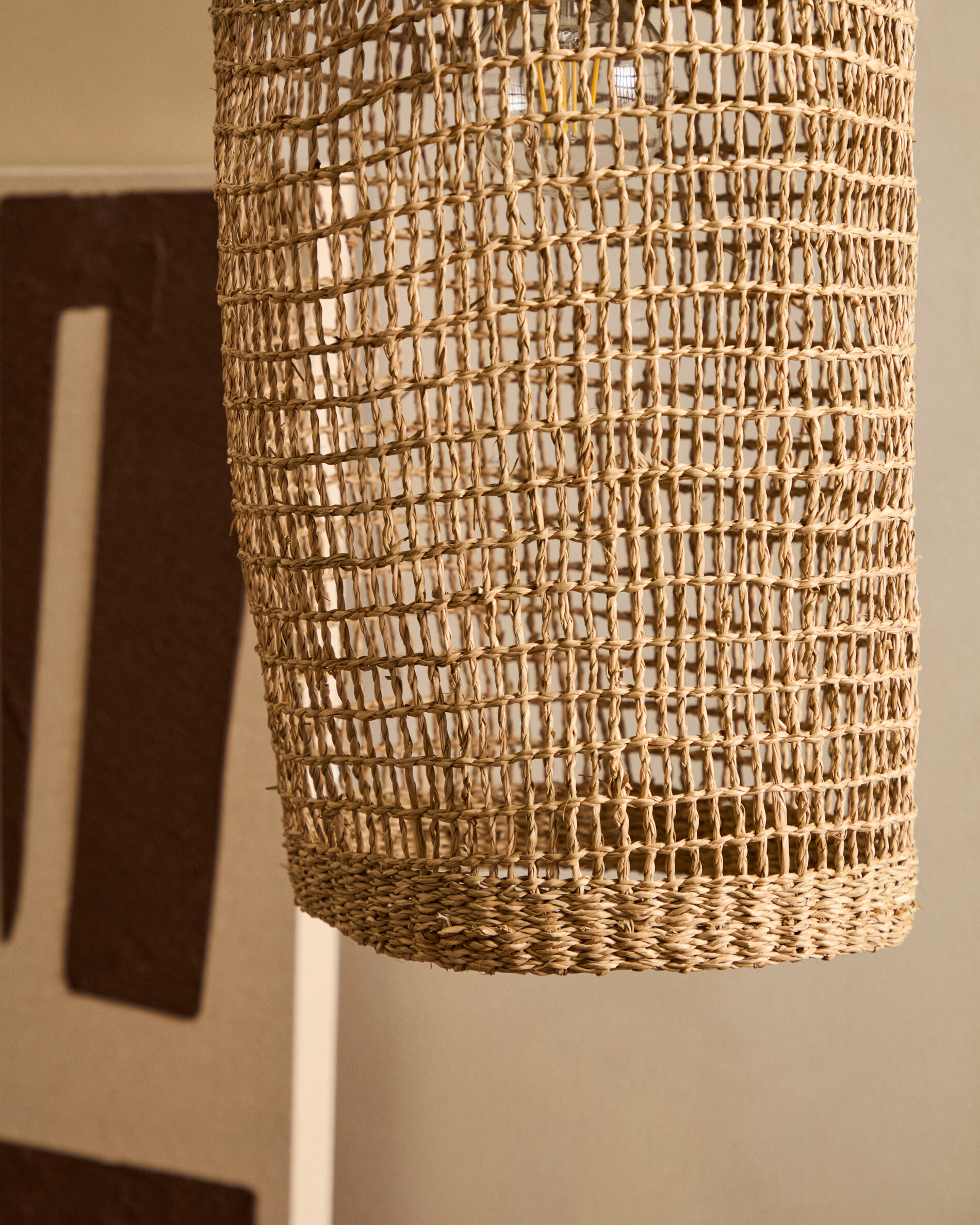 Kave Home Lampenkap 'Laiar' Rotan, 27cm