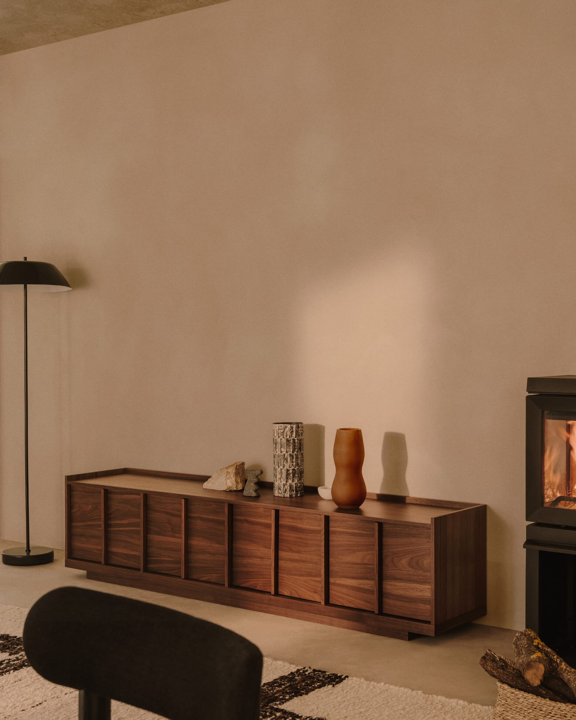 Kave Home TV-meubel 'Onix' Notenfineer, 200cm