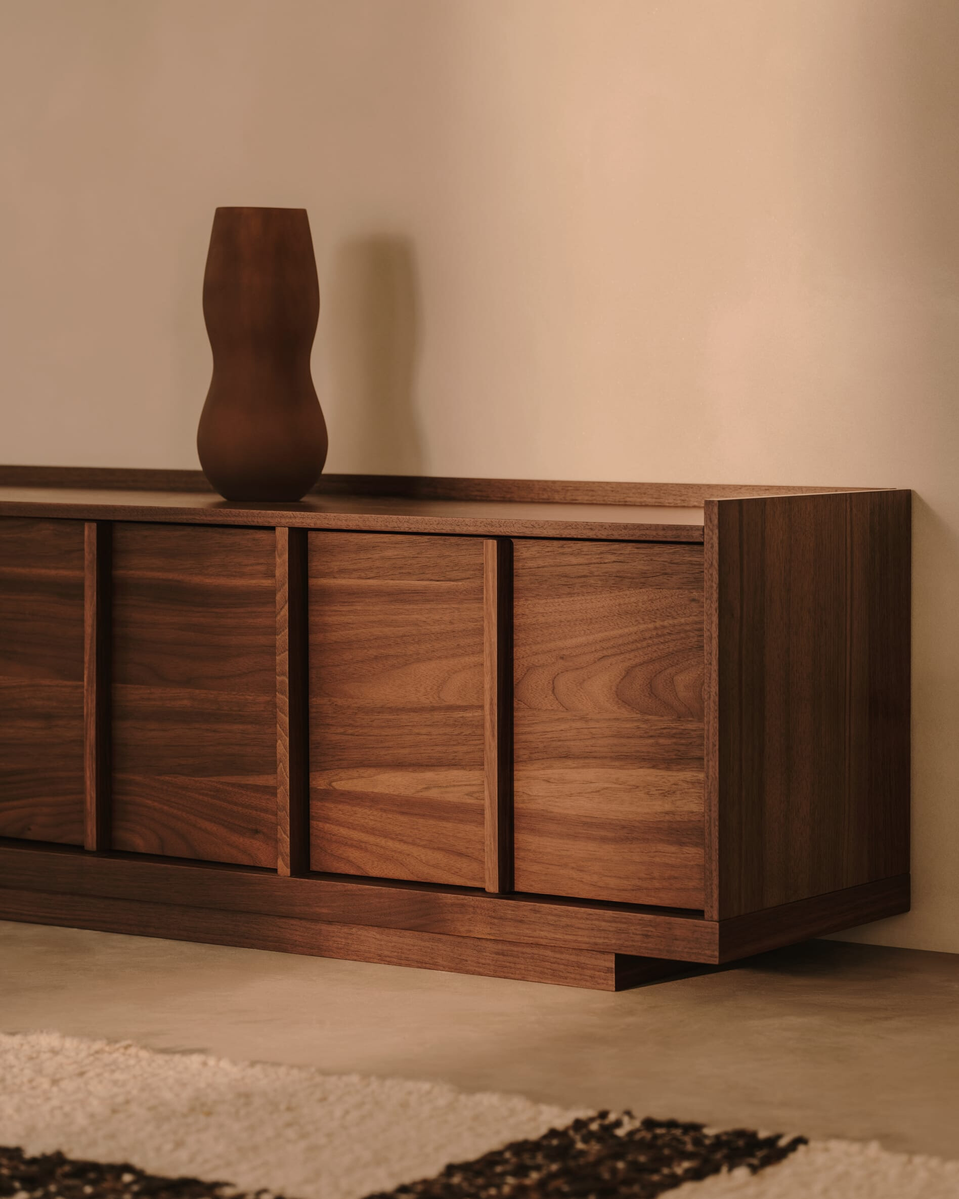 Kave Home TV-meubel 'Onix' Notenfineer, 200cm