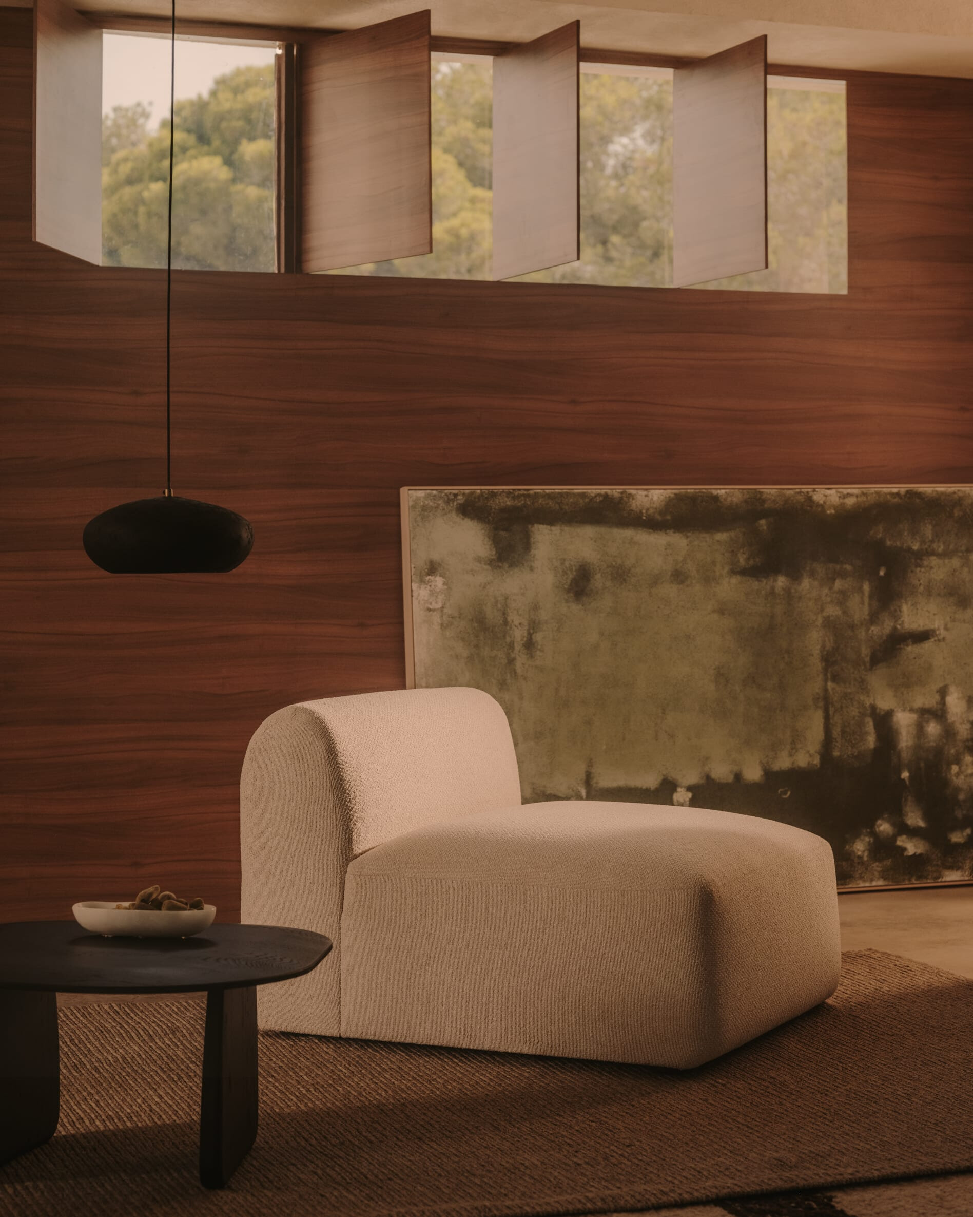 Kave Home Schilderij 'Selnar' XXL, 122 x 202cm, kleur Groen