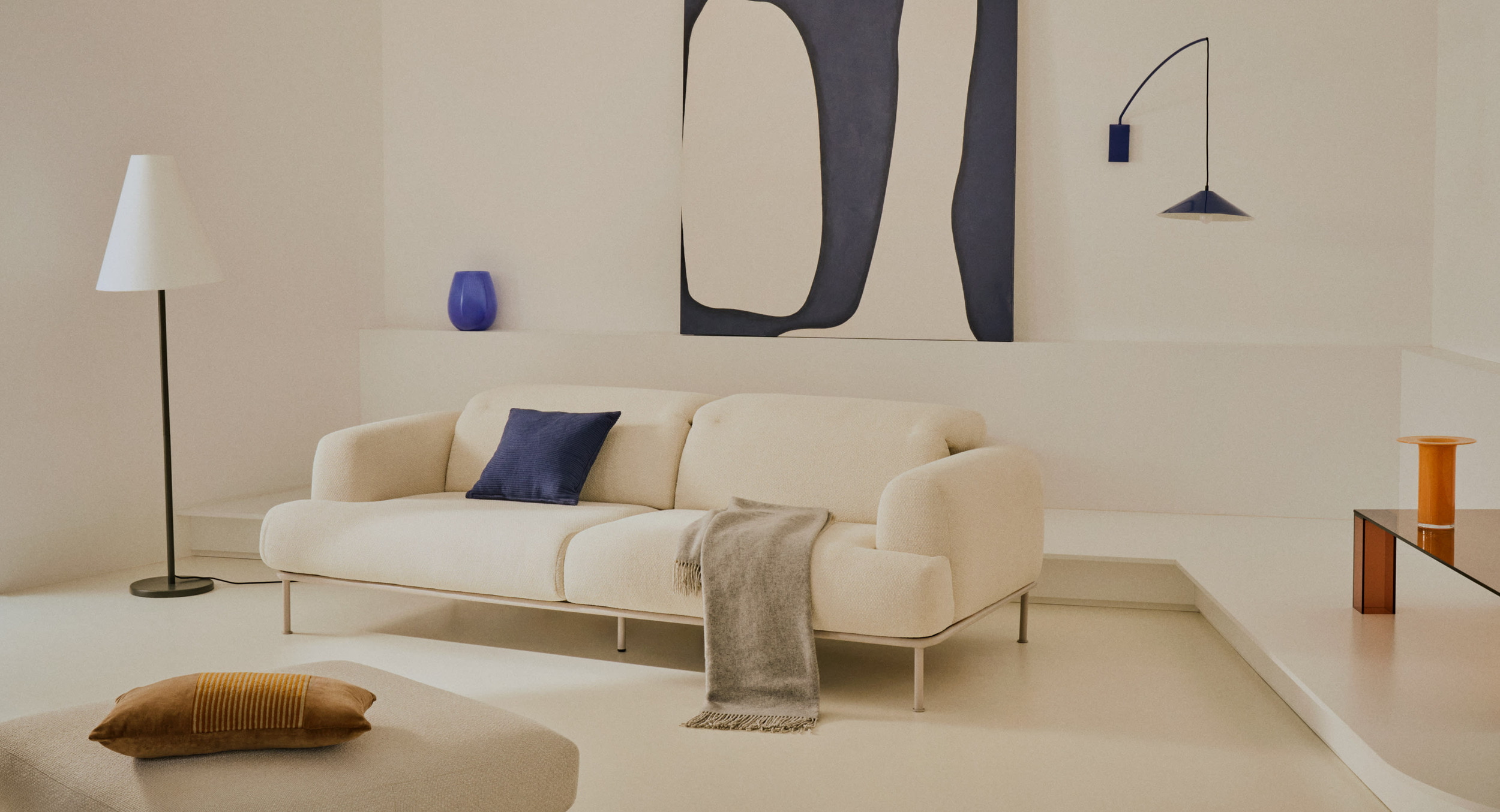 Kave Home Vloerlamp 'Navat' 160cm, kleur Groen