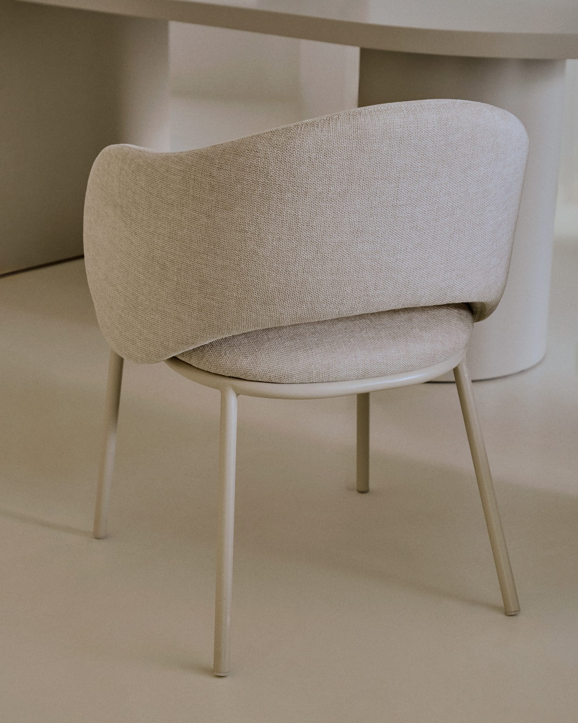 Kave Home Eetkamerstoel 'Maina' kleur Beige