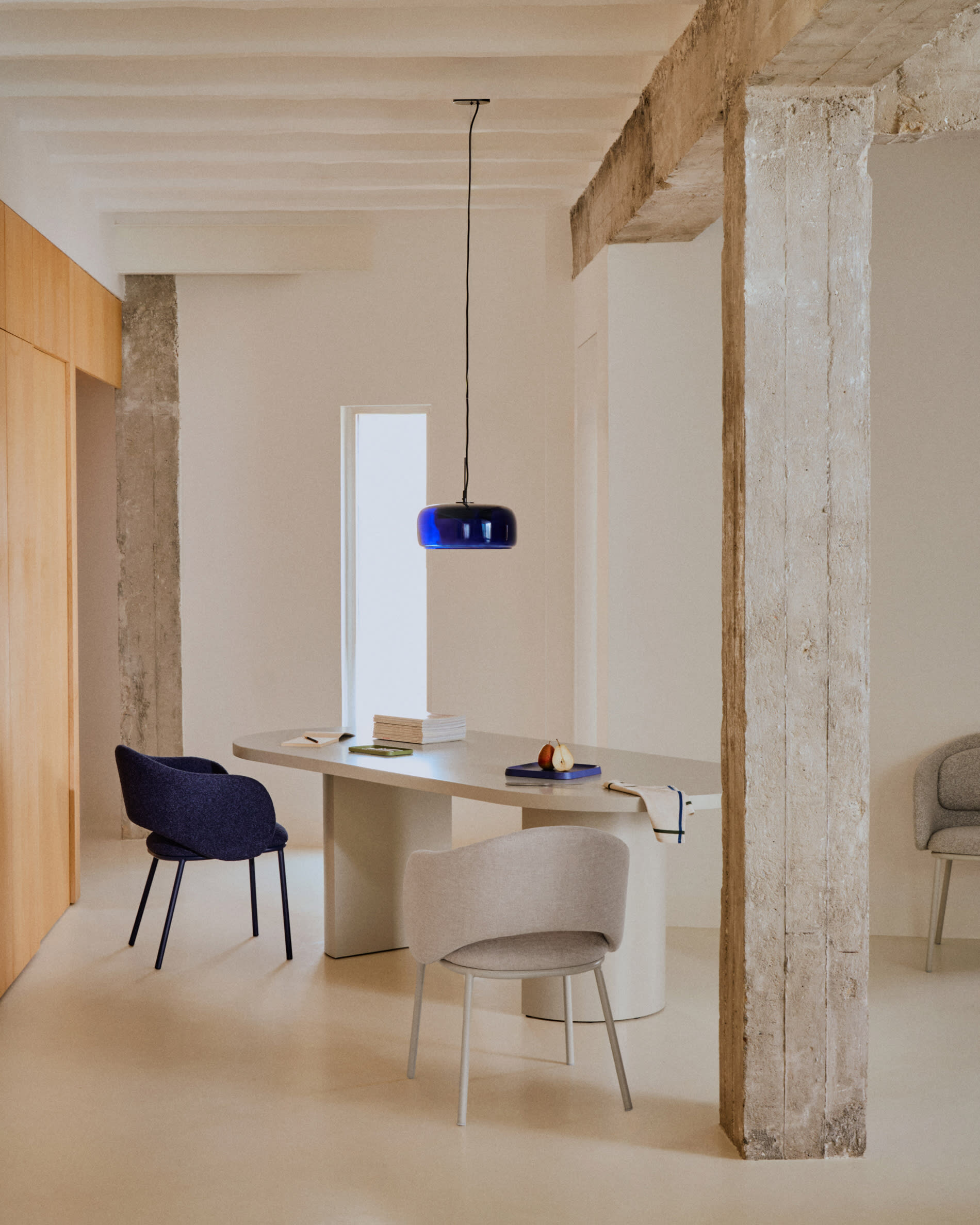 Kave Home Ovale Eettafel 'Nealy' 200 x 100cm, kleur Ecru