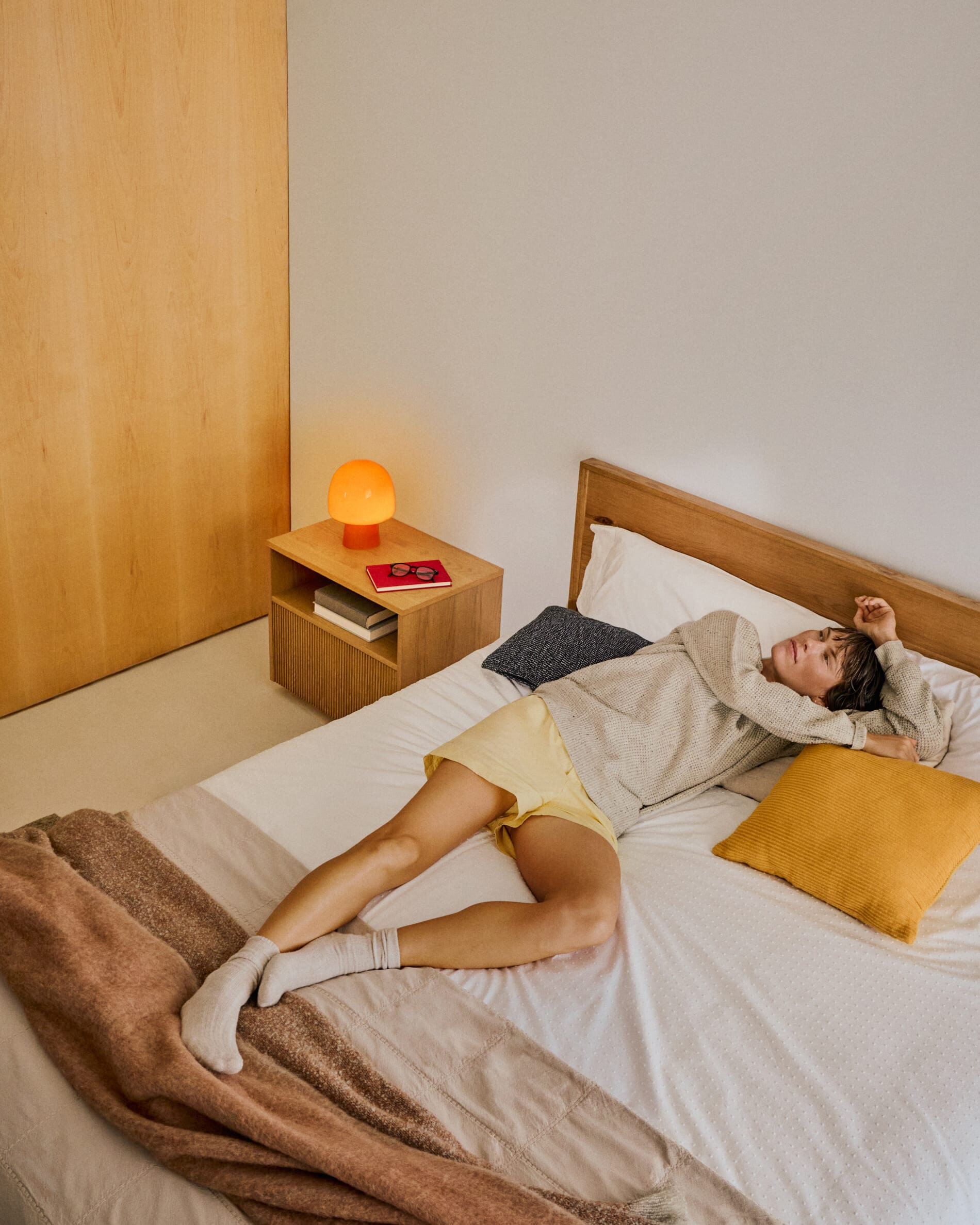 Kave Home Bed 'Alguema' Eiken, 160 x 200cm