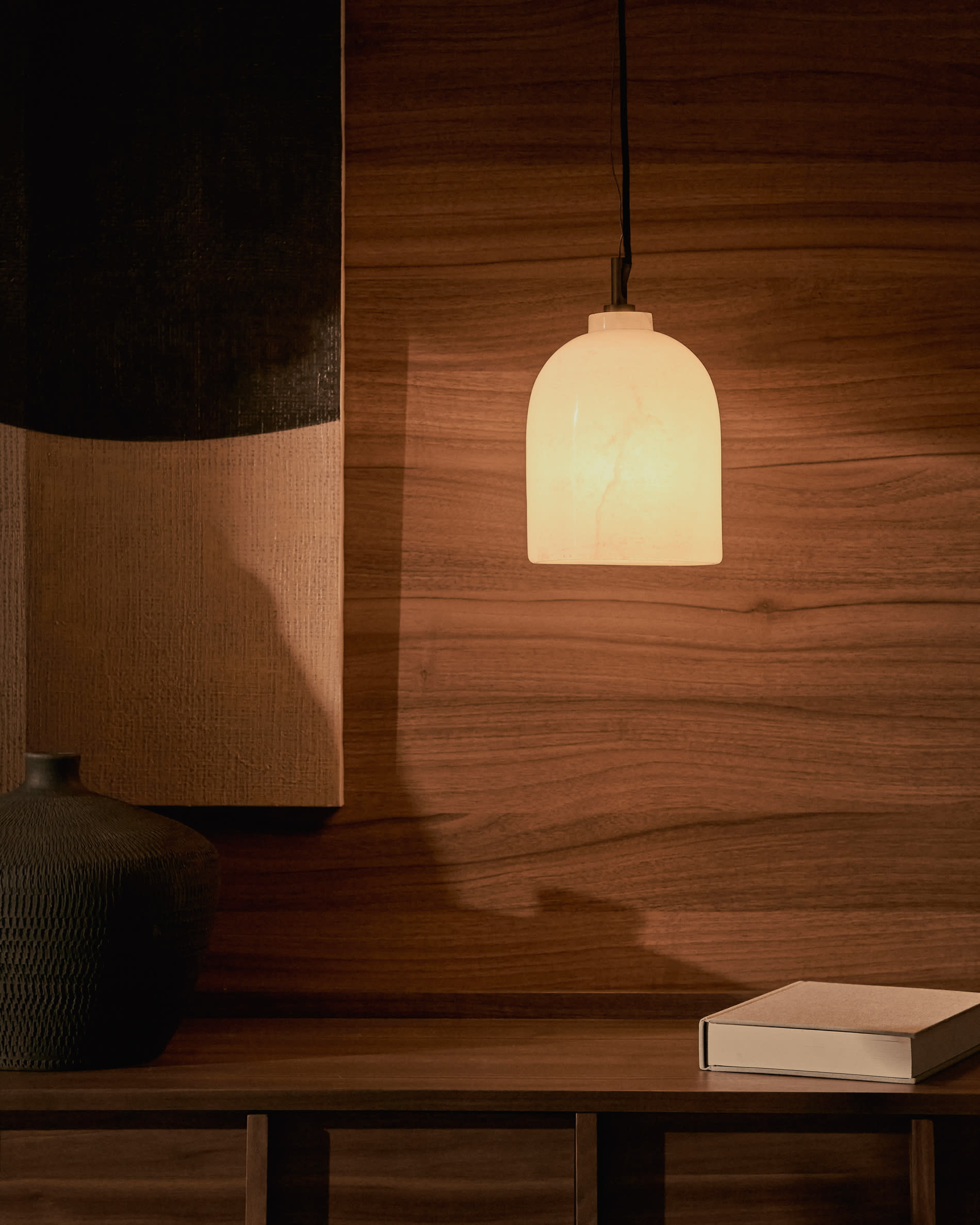 Kave Home Hanglamp 'Shenli' Albast, 15cm