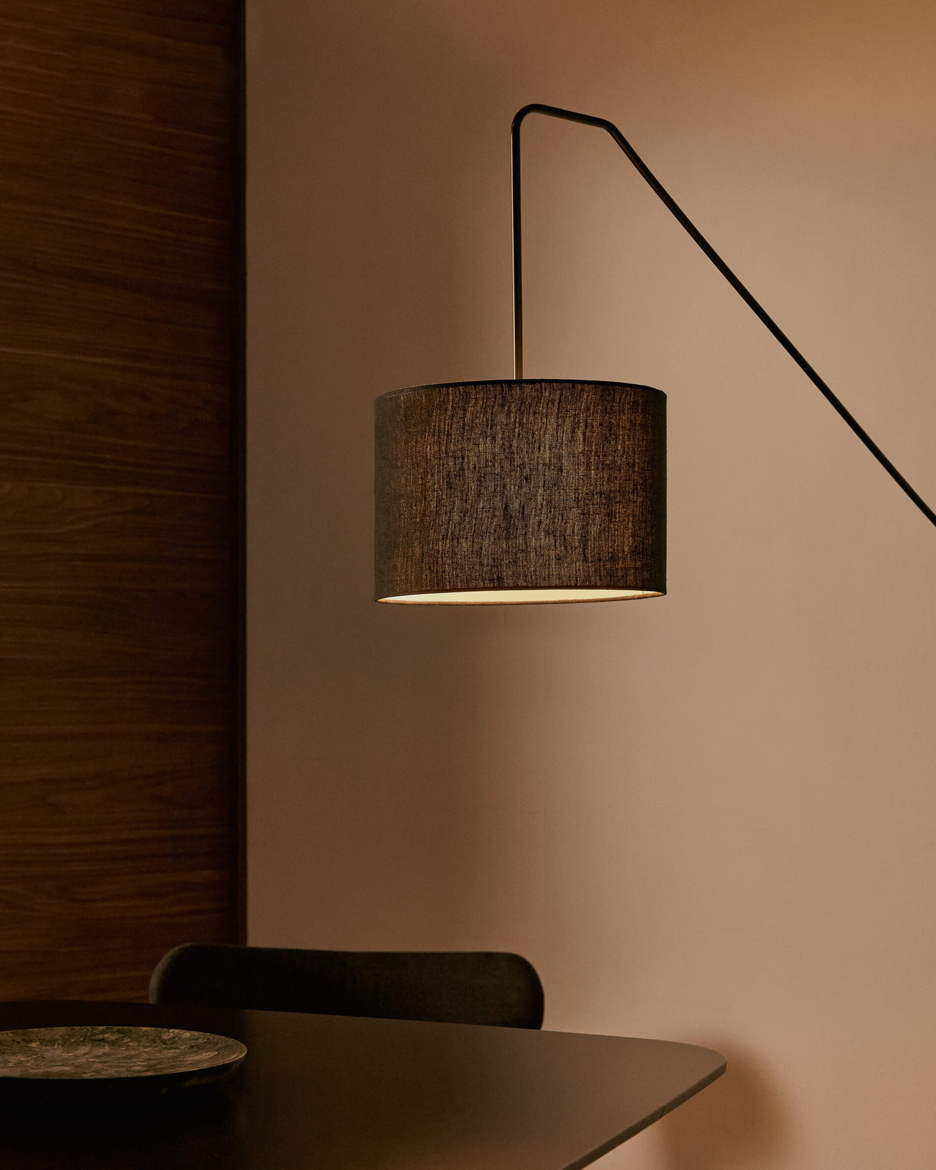 Kave Home Wandlamp 'Jex' Linnen, 104cm