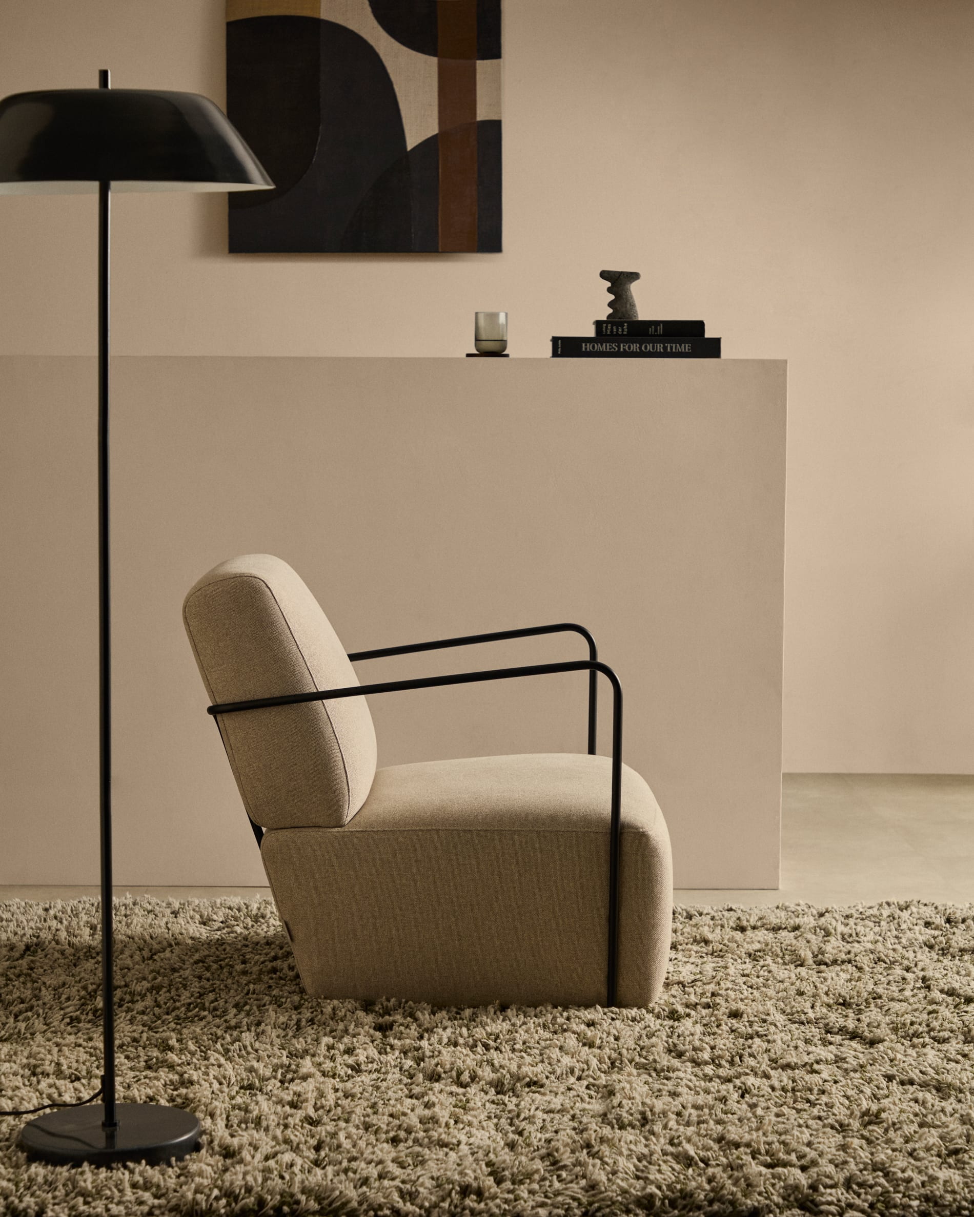Kave Home Vloerlamp 'Sayra' Marmer en metaal, 153cm