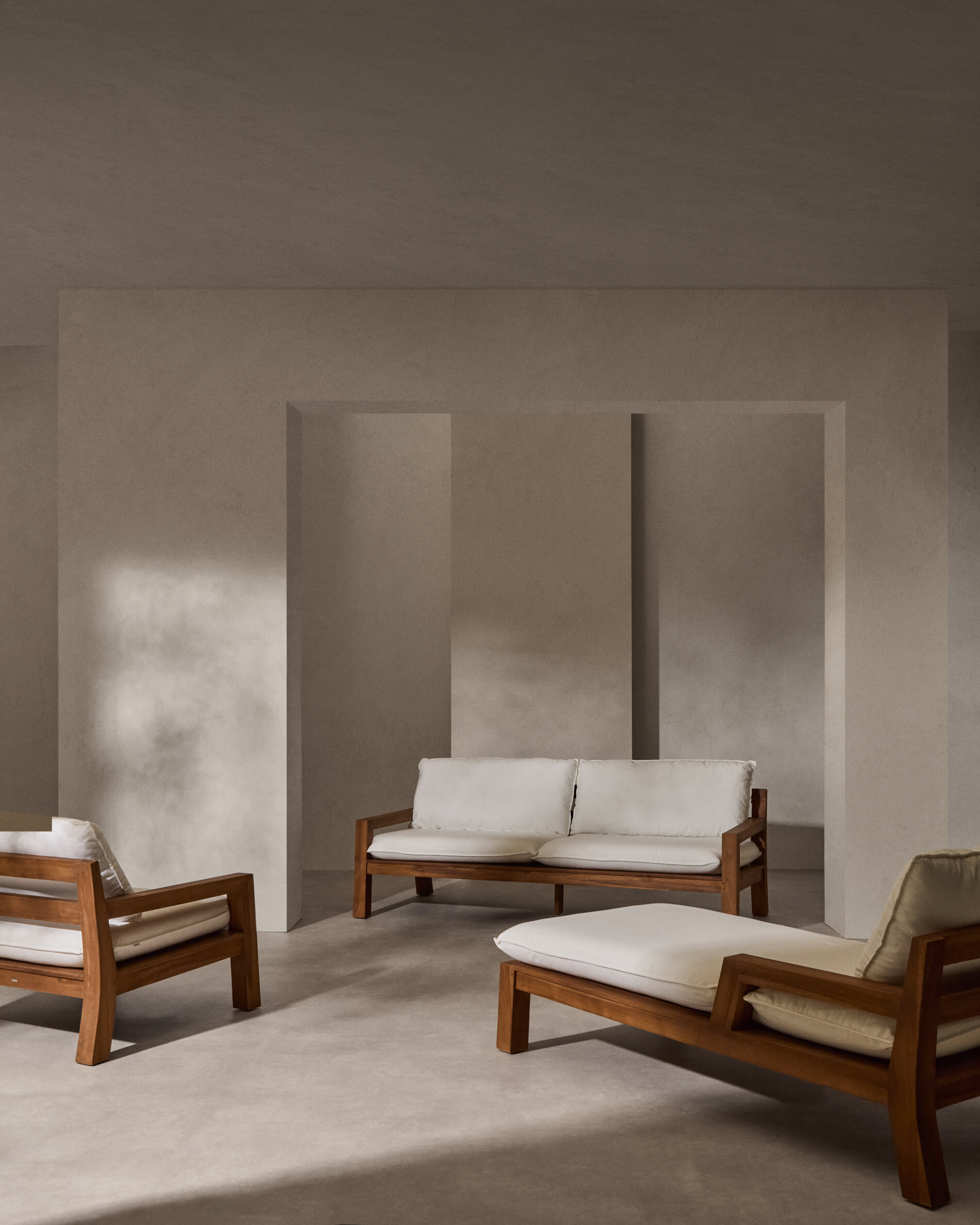 Kave Home Fauteuil 'Forcanera' Teakhout