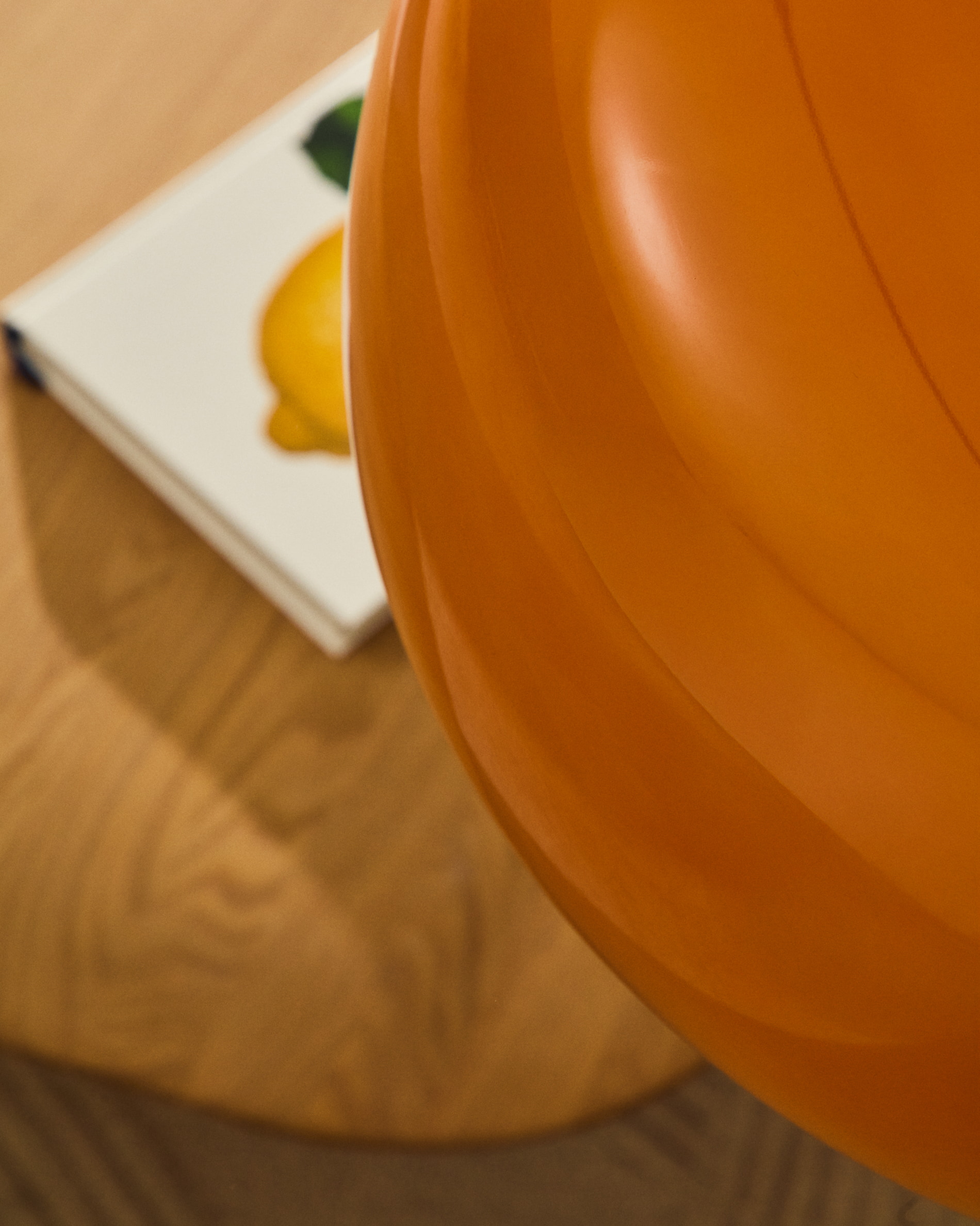 Kave Home Hanglamp 'Reig' 38cm, kleur Oranje
