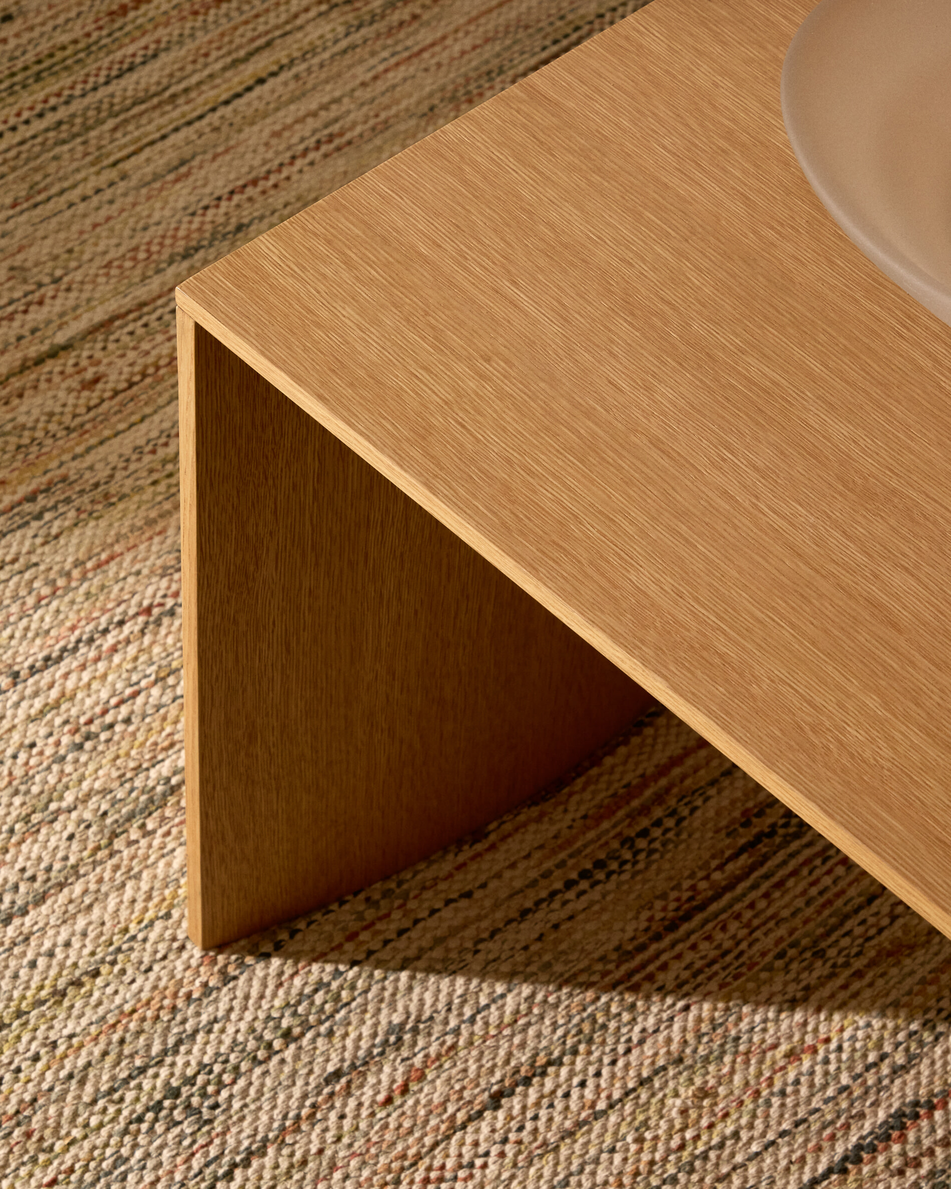 Kave Home Bijzettafel 'Litto' Eiken, 55 x 40cm, kleur Naturel