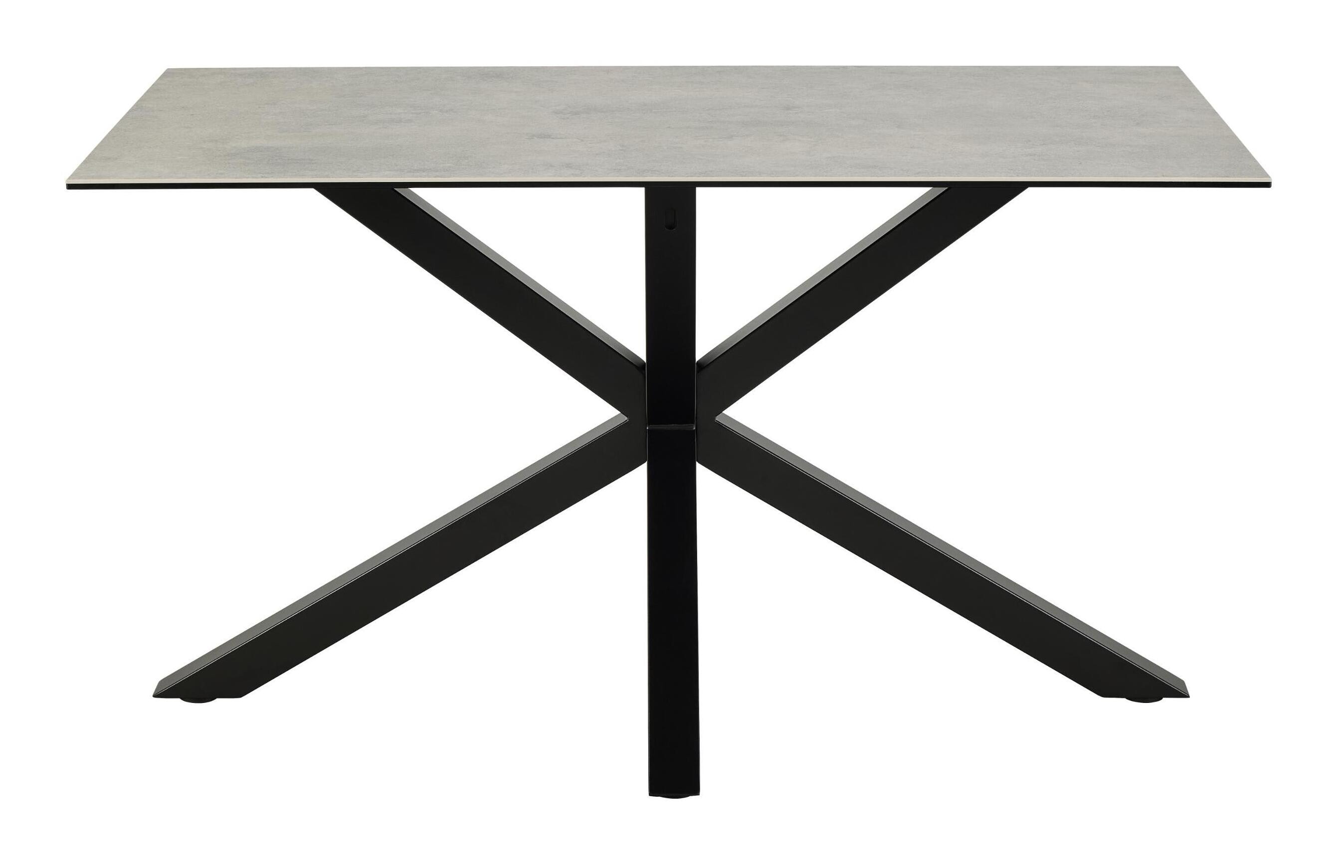 Bendt Eettafel 'Line' Keramiek, 135 x 80cm, kleur Grijs