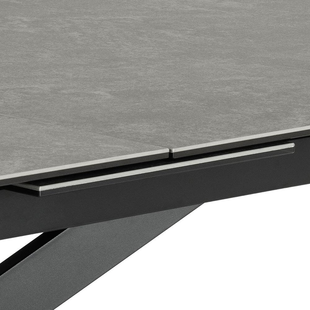 Bendt Uitschuifbare Eettafel 'Chrislyn' Keramiek 200-240 x 100cm, kleur Zwart