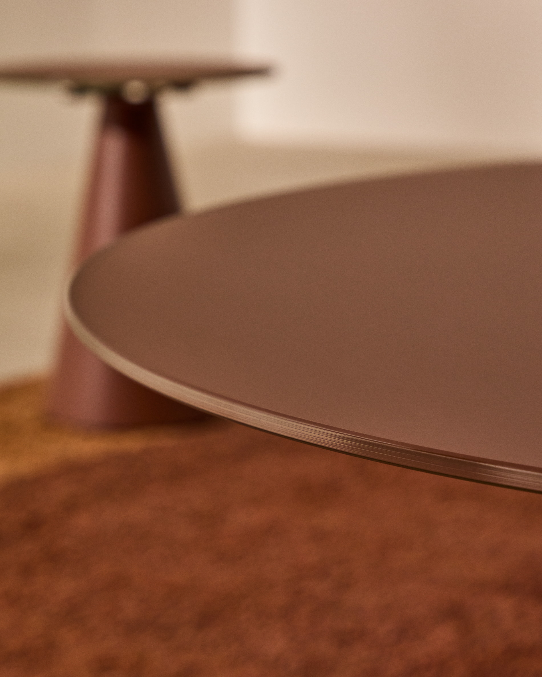 Kave Home Ronde Salontafel 'Wilshire' 80cm, kleur Terracotta