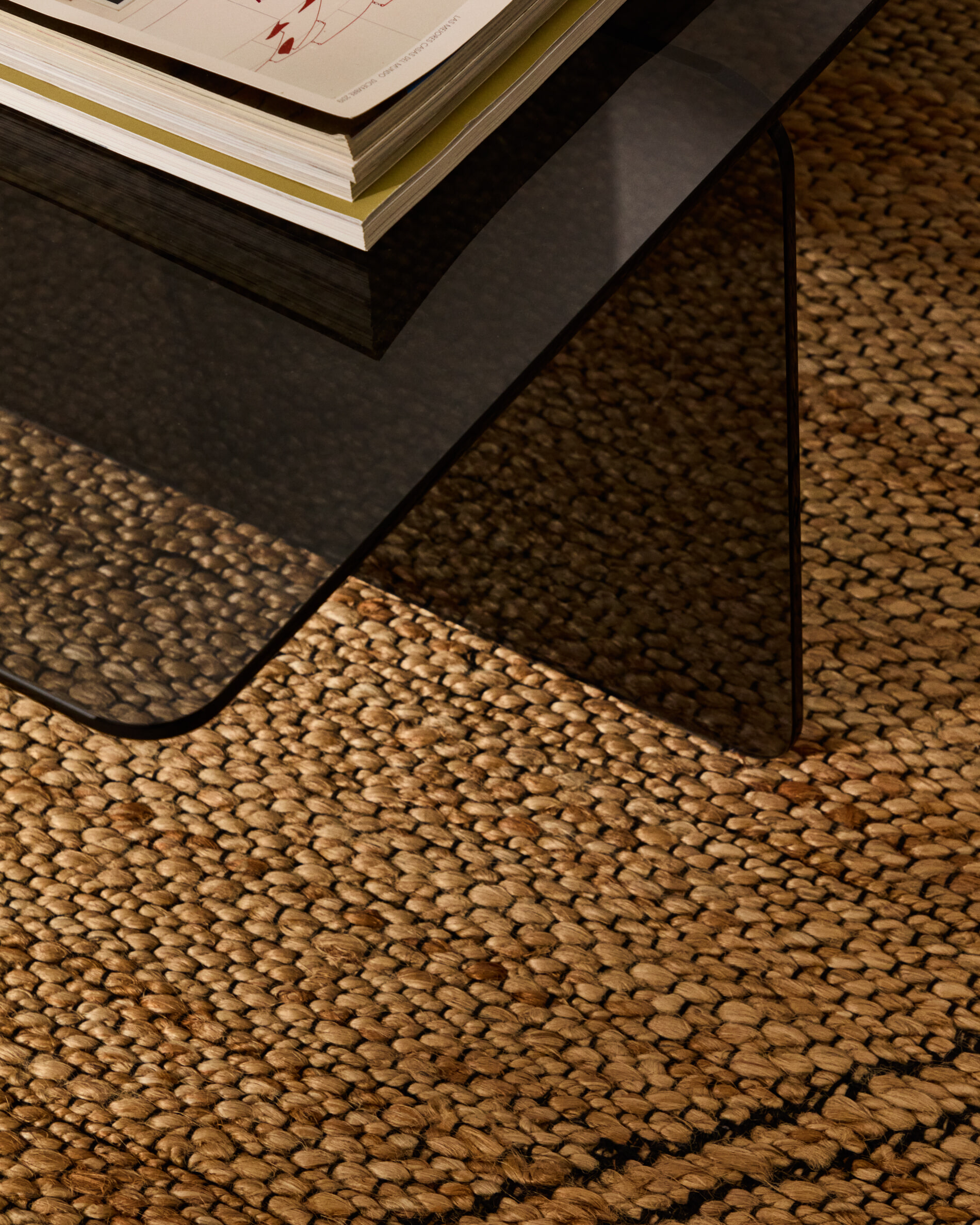 Kave Home Salontafel 'Zaren' Grijs glas, 120 x 60cm