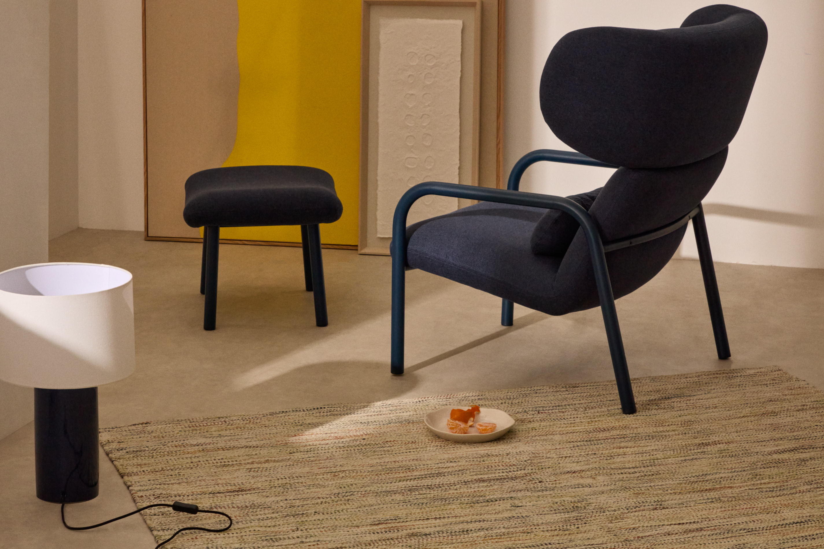 Kave Home Tafellamp 'Toneric' Keramiek, kleur Blauw