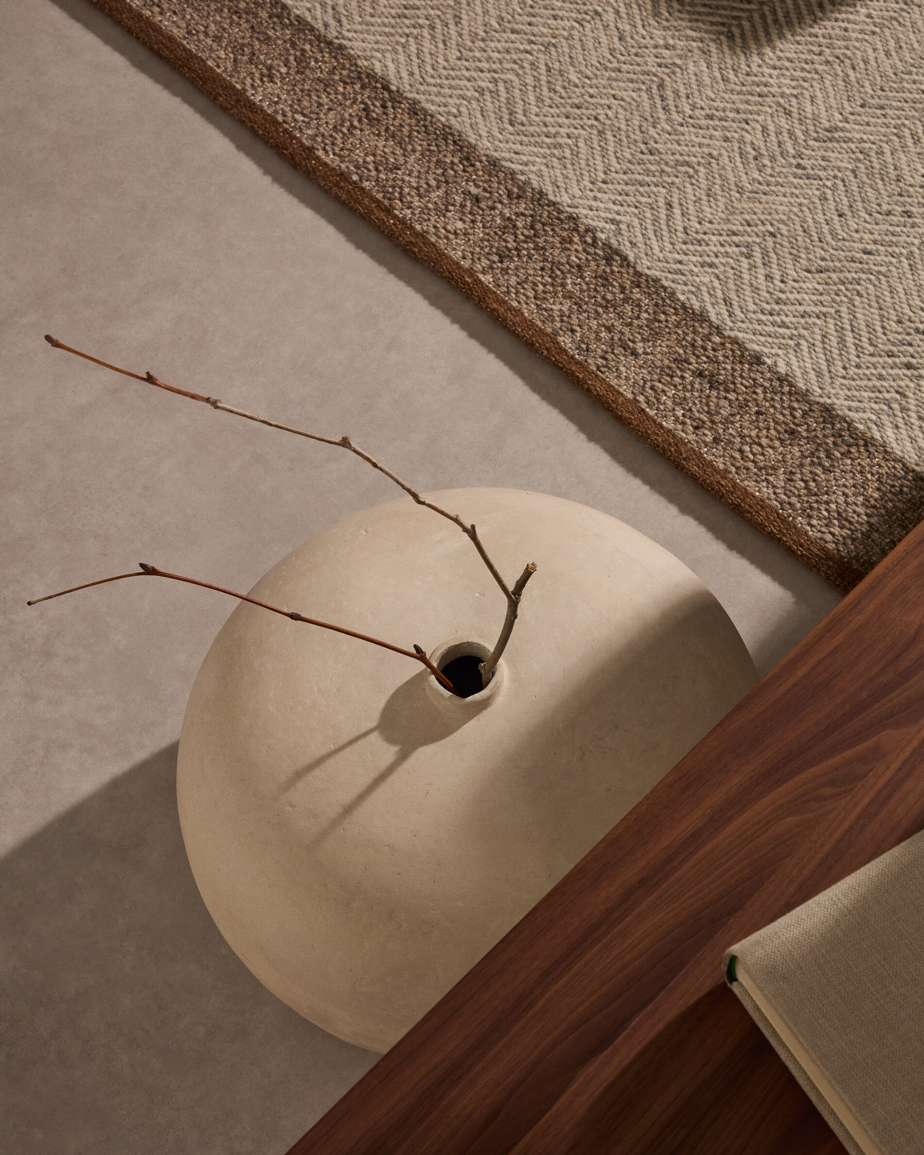 Kave Home Bijzettafel 'Litto' Walnoot, Set van 3 stuks, kleur Bruin