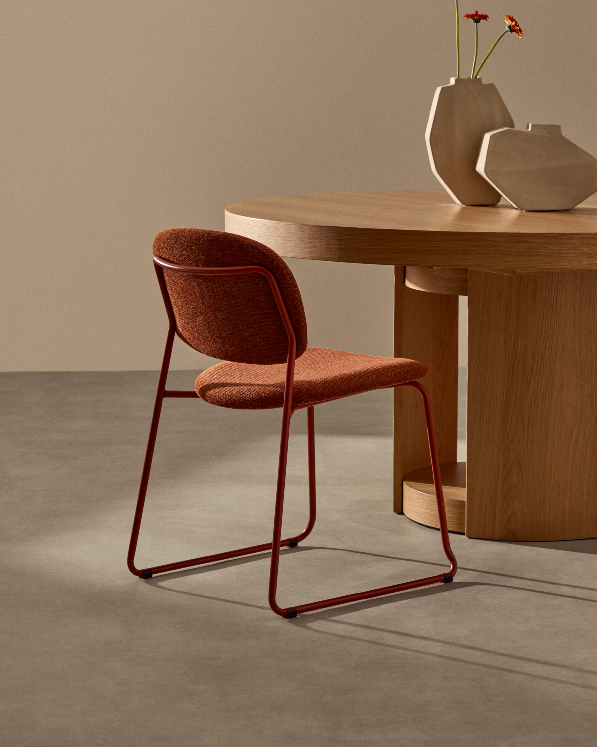 Kave Home Uitschuifbare Ronde Eettafel 'Artis' Eiken, 150-200 x 150cm