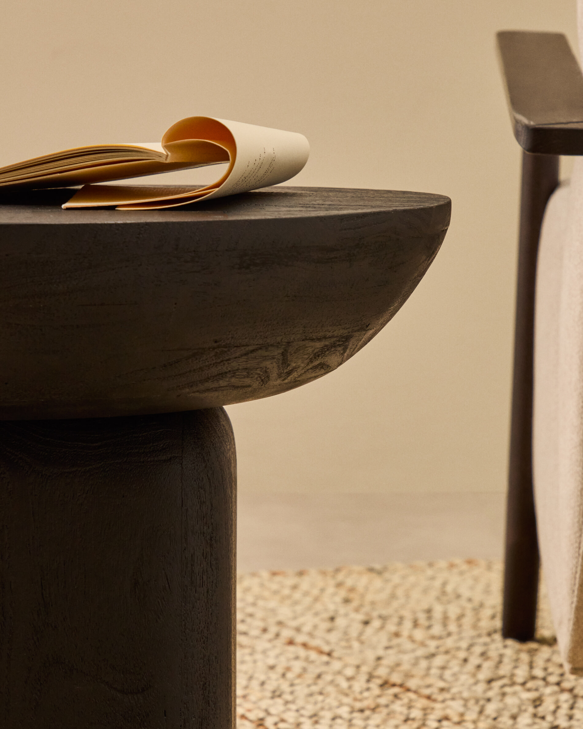 Kave Home Ronde Bijzettafel 'Ovak' Acaciahout, 50cm