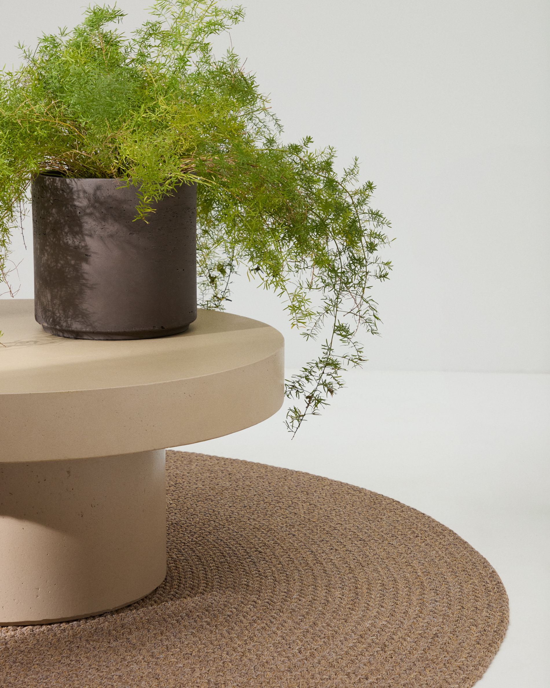 Kave Home Ronde Salontafel 'Aiguablava' Beton, 66cm, kleur Beige