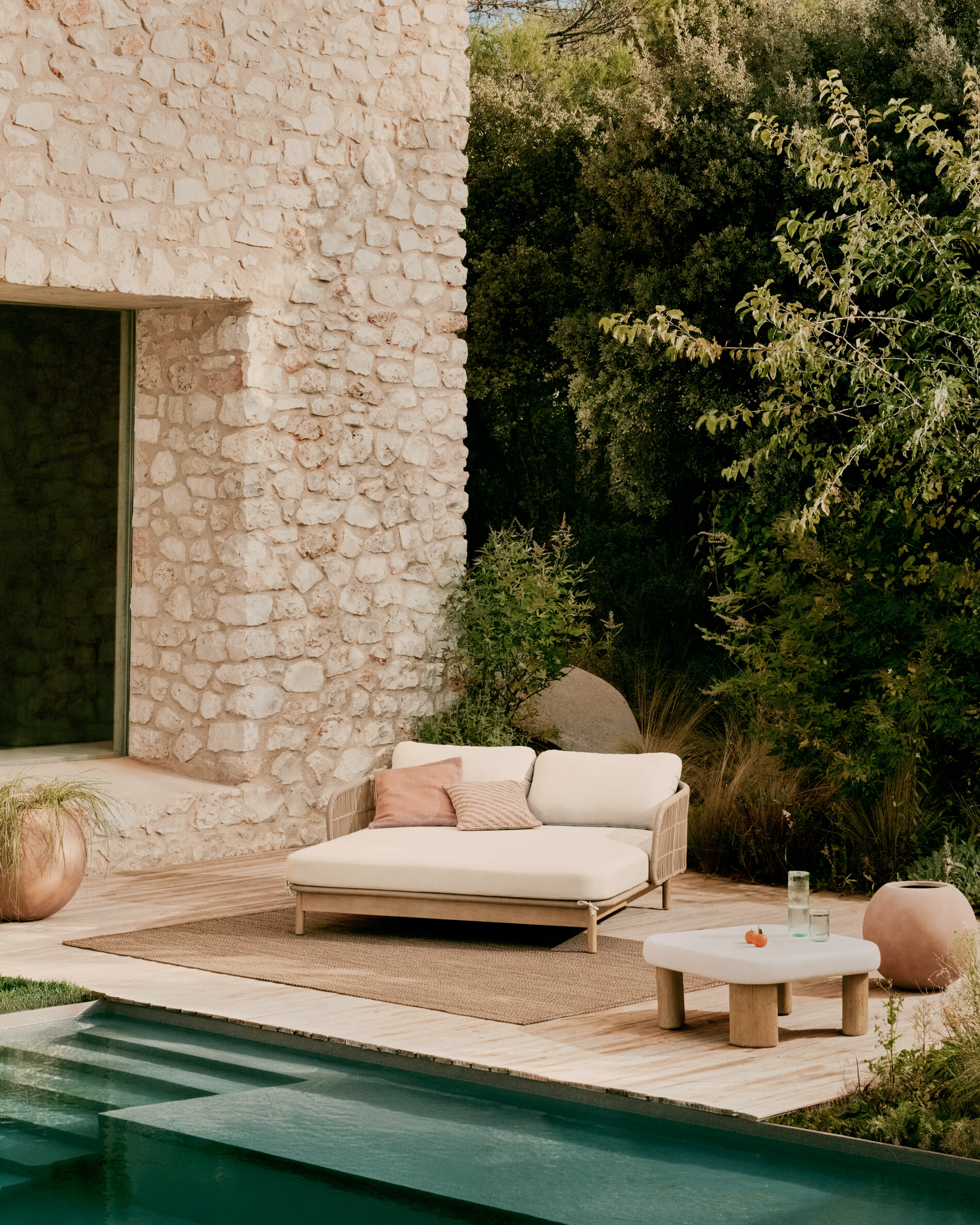 Kave Home Plantenpot 'Solna' Terracotta look, Ø66cm