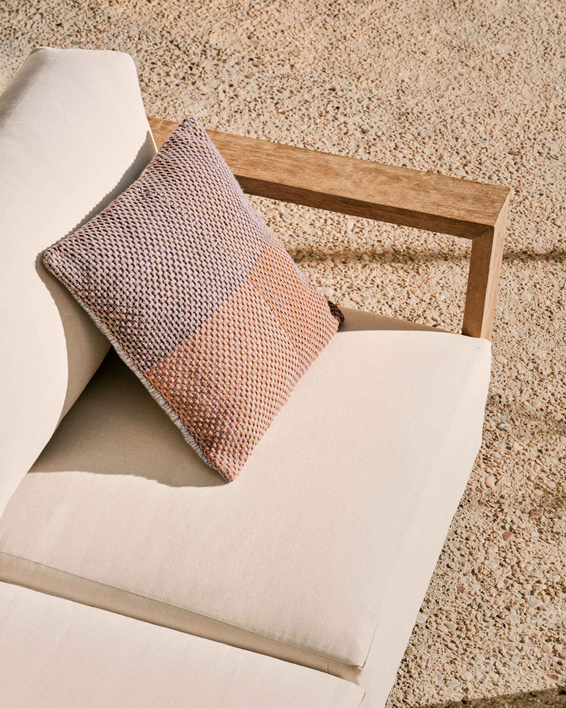 Kave Home 2-zits Loungebank 'Ambra' Acaciahout
