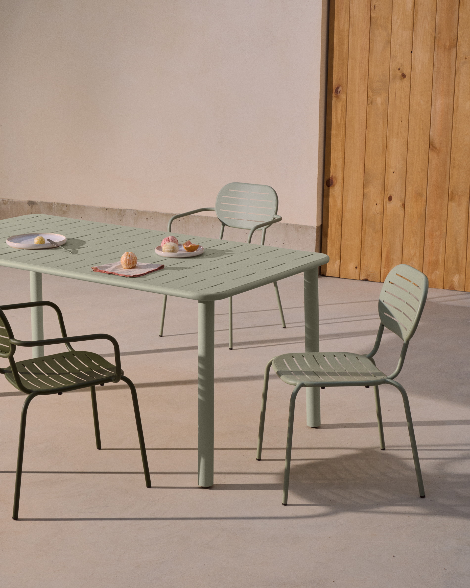 Kave Home Tuintafel 'Brai' 180 x 90cm, kleur Turquoise