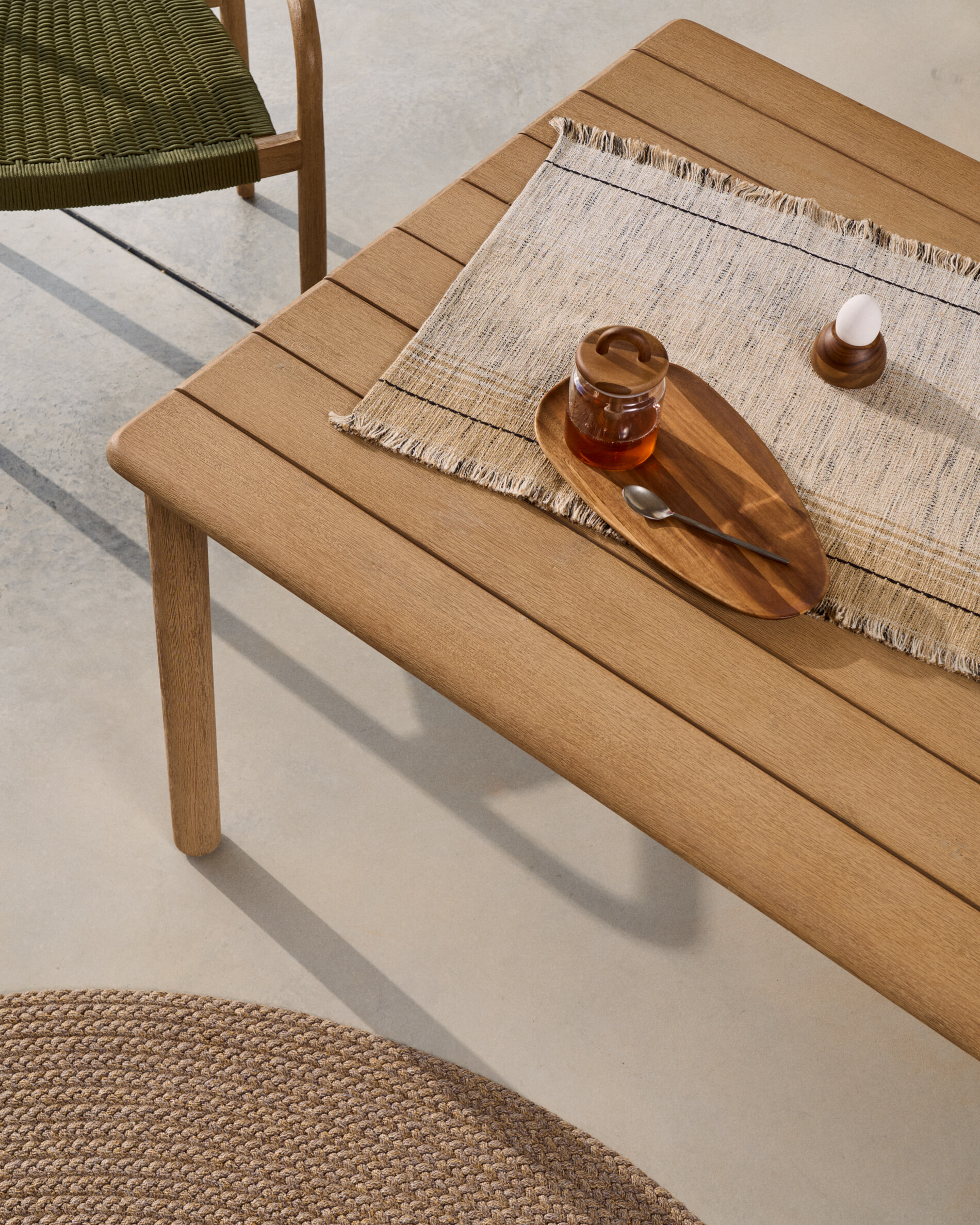 Kave Home Eettafel 'Sori' Acaciahout, 200 x 100cm