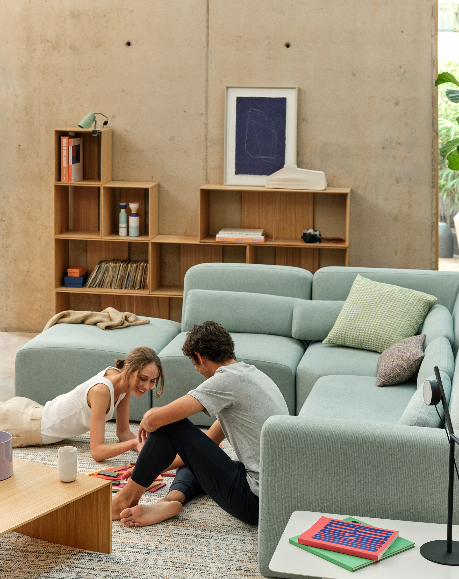 Kave Home Tafellamp 'Jula' Met klem, kleur Groen