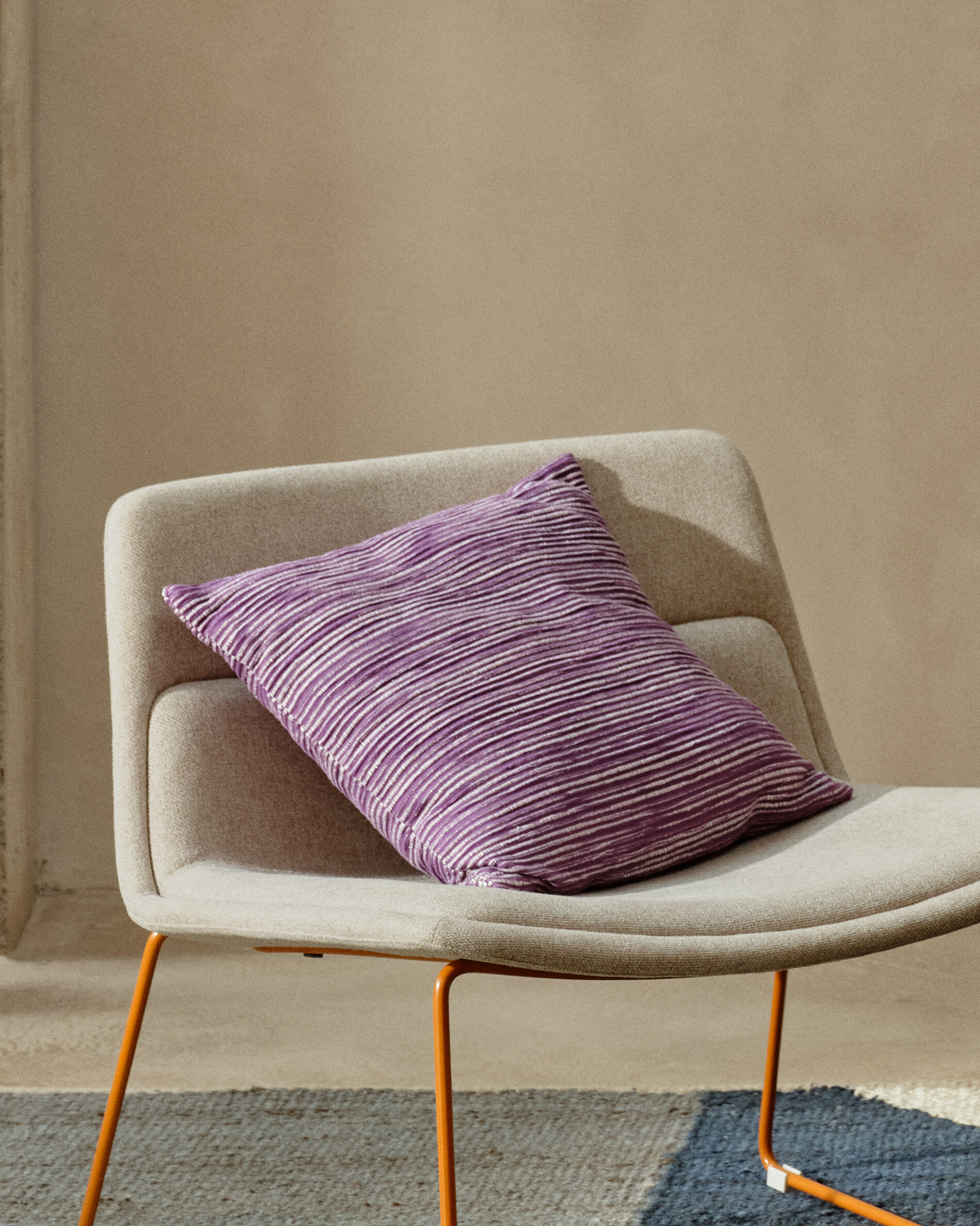 Kave Home Fauteuil 'Zahara' kleur Beige/Terracotta